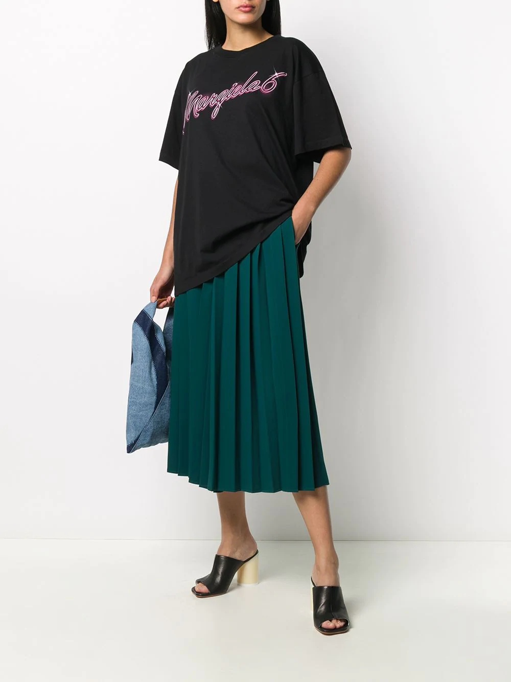 wide-leg pleated culottes - 2