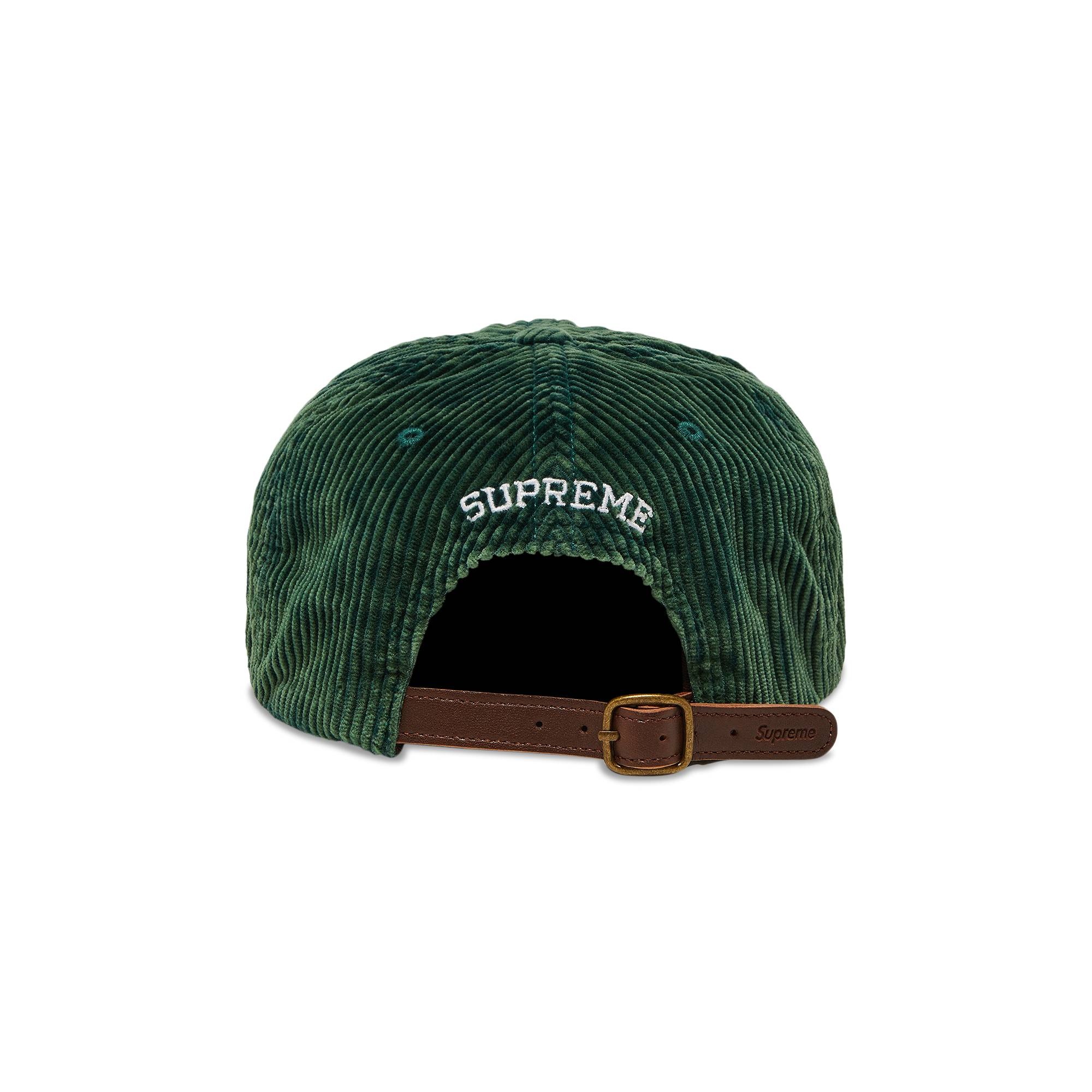 Supreme Corduroy S Logo 6-Panel 'Green' - 4