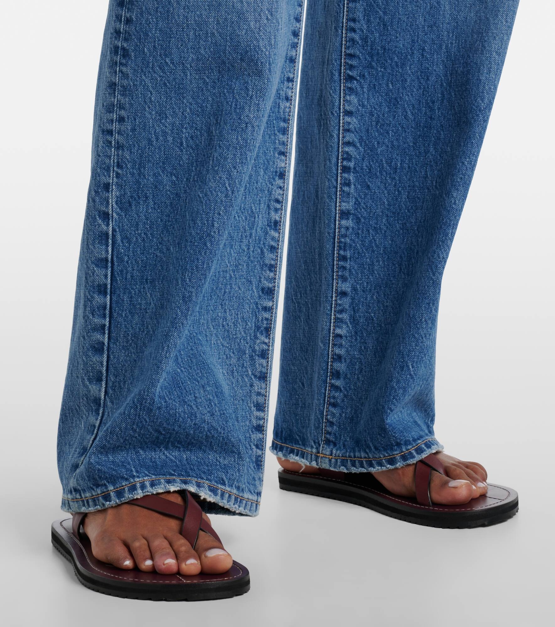 Jazmine mid-rise wide-leg jeans - 5
