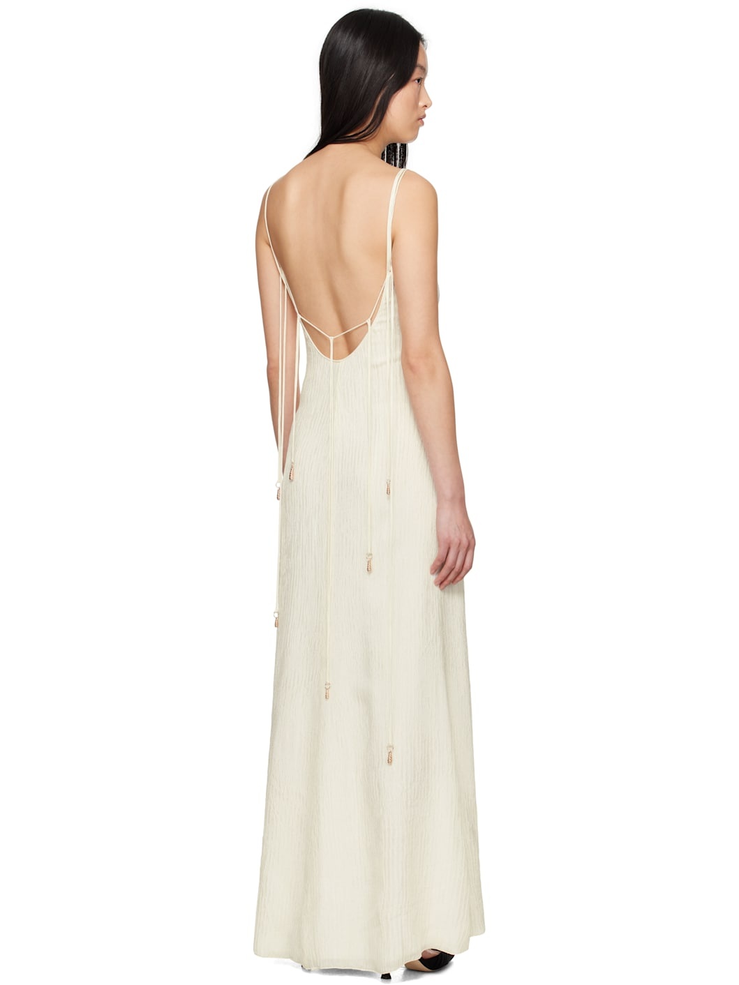 Off-White Avebury Slip Maxi Dress - 3