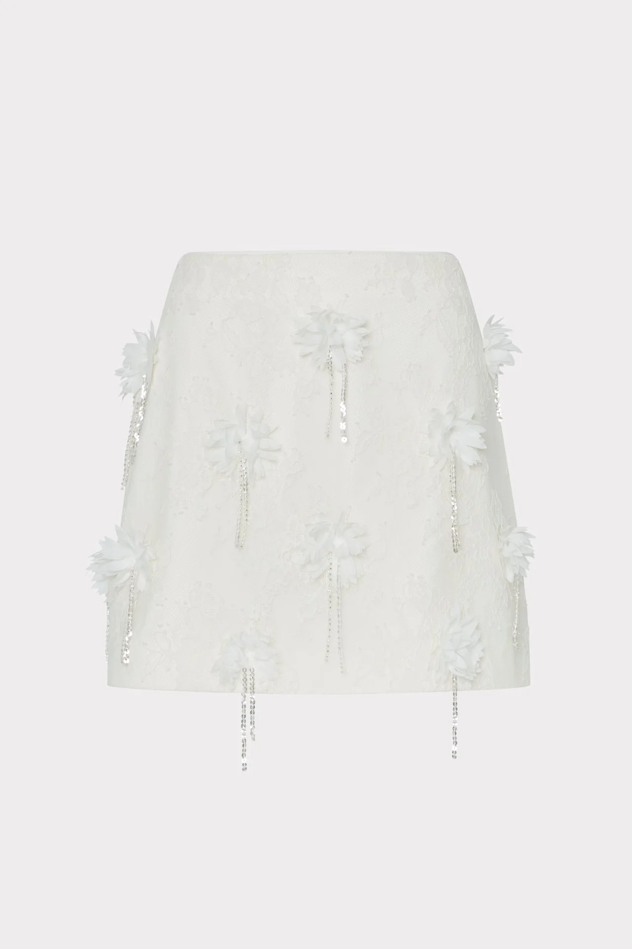 Lizzy 3D Lace Mini Skirt - 1