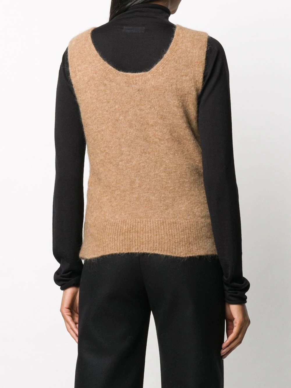 colour-block knit jumper - 4