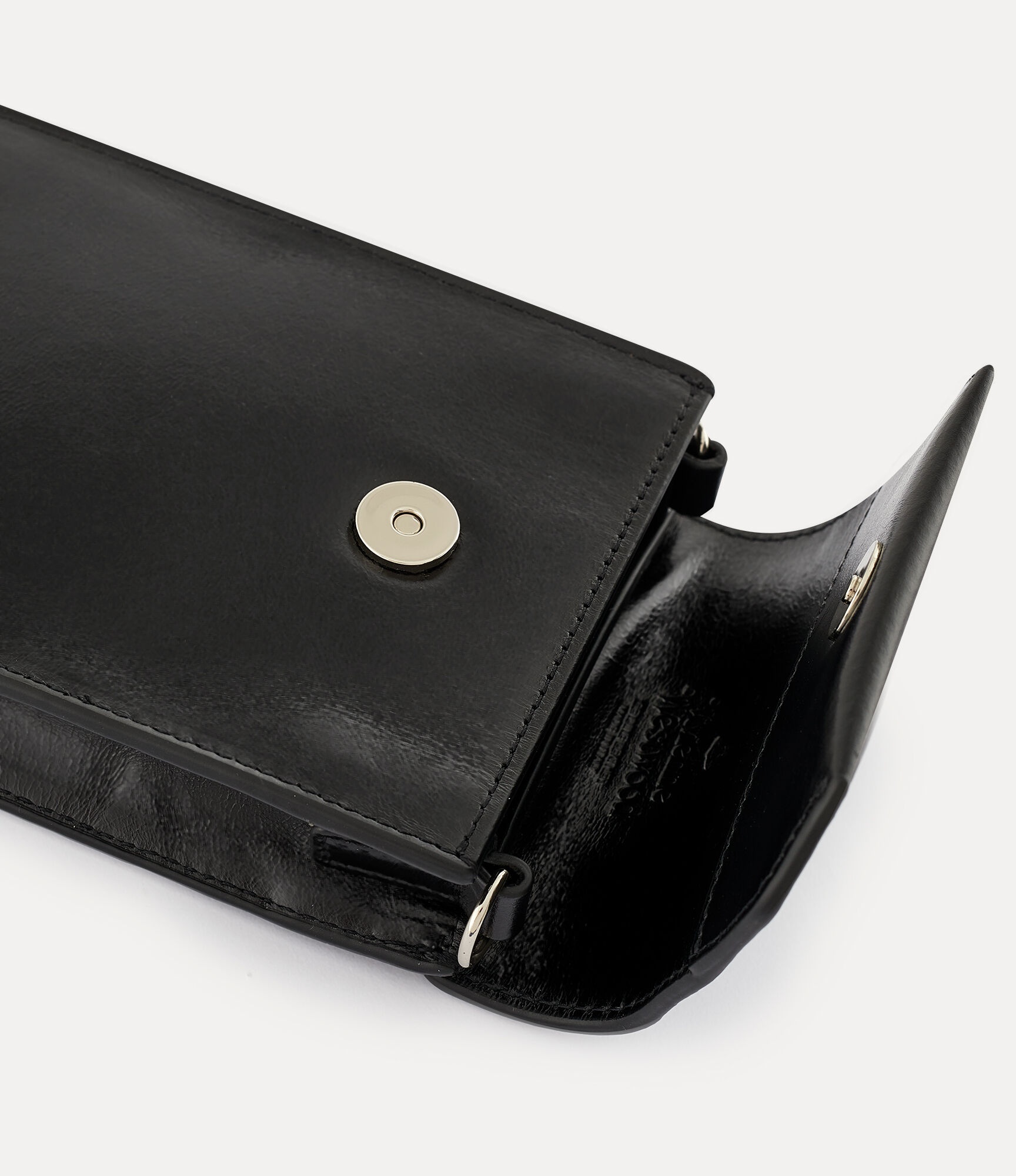 NATURAL LEATHER INJECTED ORB PHONE BAG - 4