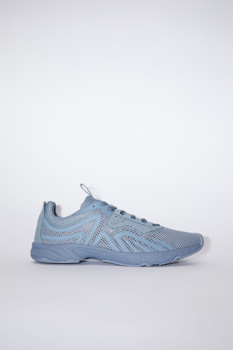 Lace-up sneakers - Dusty blue 1