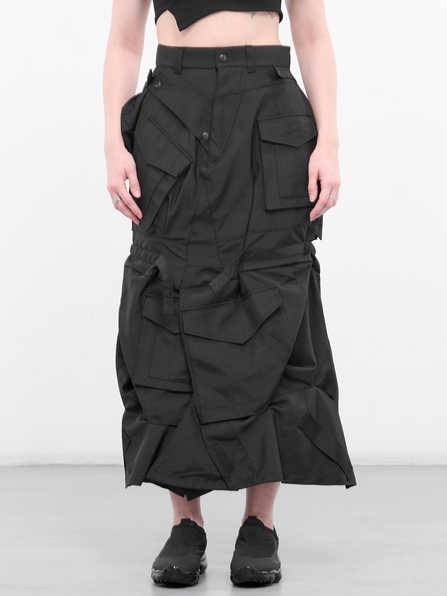 スカート JUNYA WATANABE SS2017 Cargo Skirt Junya Watanabe Gabardine Cargo Skirt in Black | Lyst