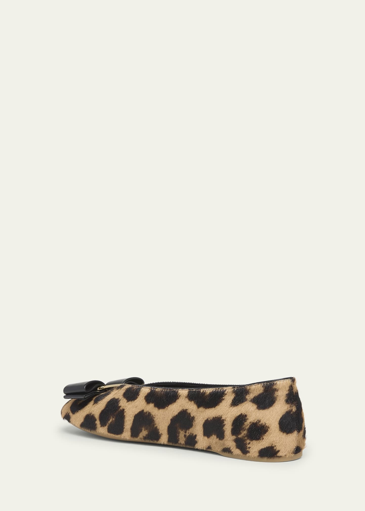 Vanna Leopard Bow Ballerina Flats - 2