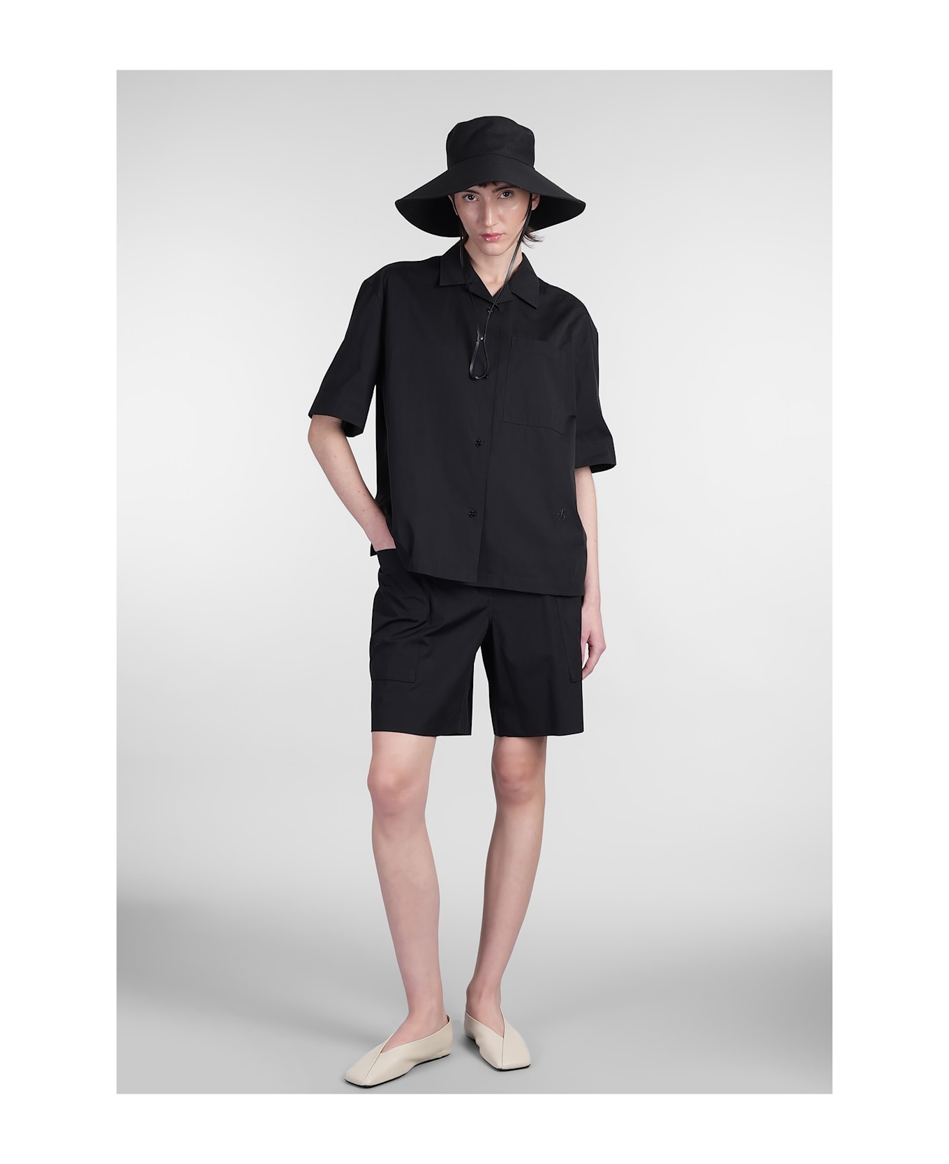 Shorts In Black Cotton - 2
