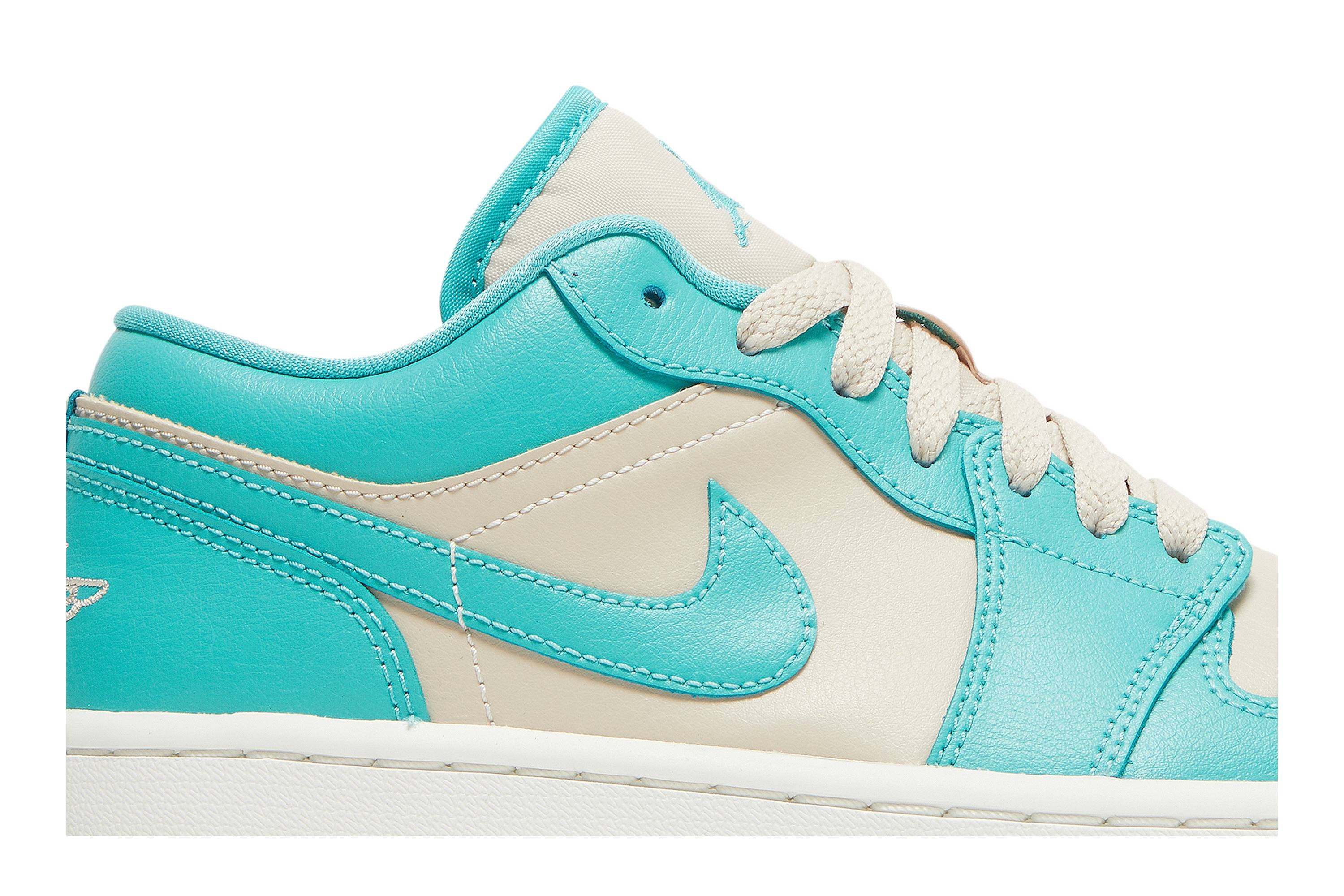 Wmns Air Jordan 1 Low 'Tropical Teal Sandy Beige' - 2