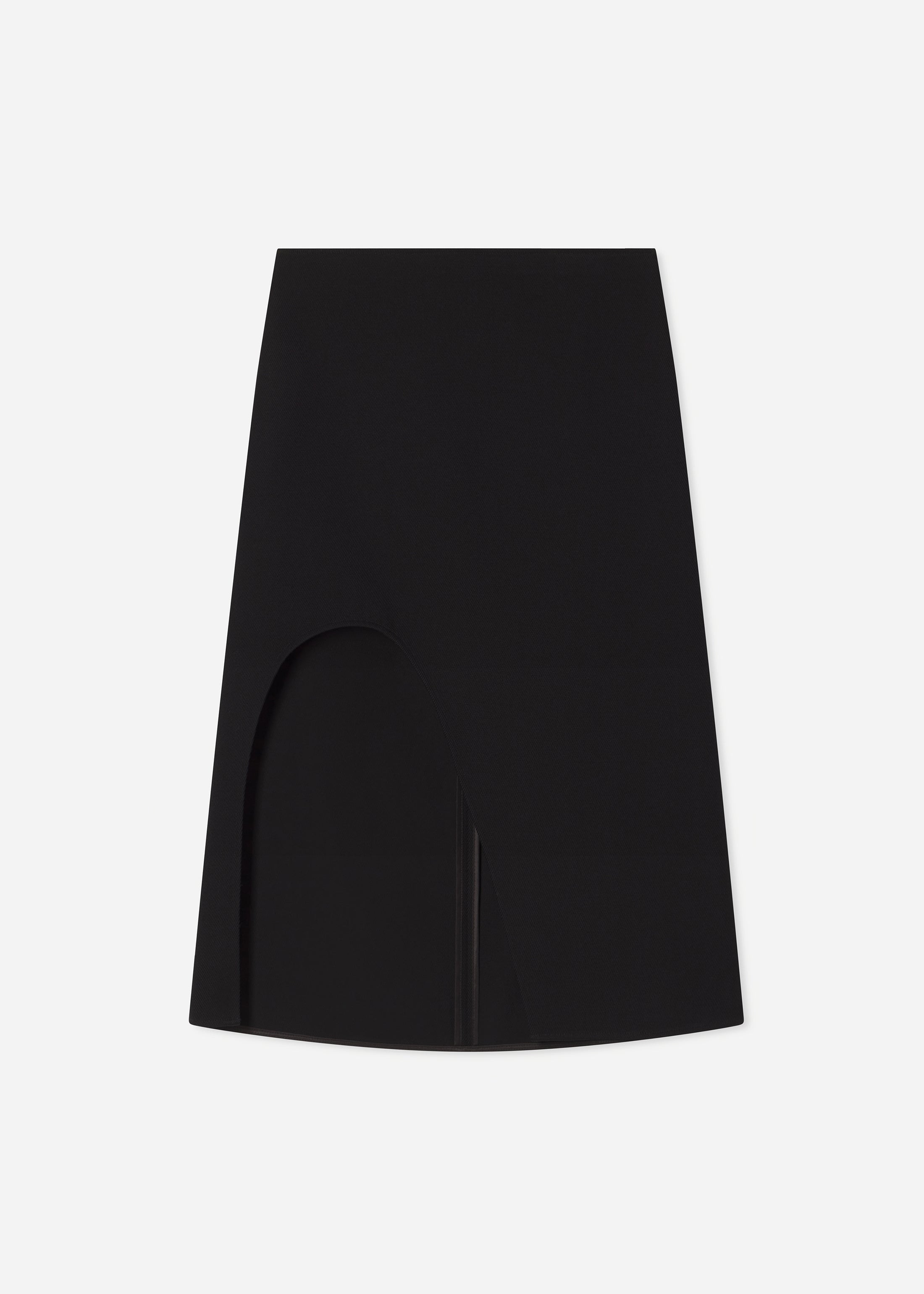 Keyhole Skirt in Virgin Wool - 1