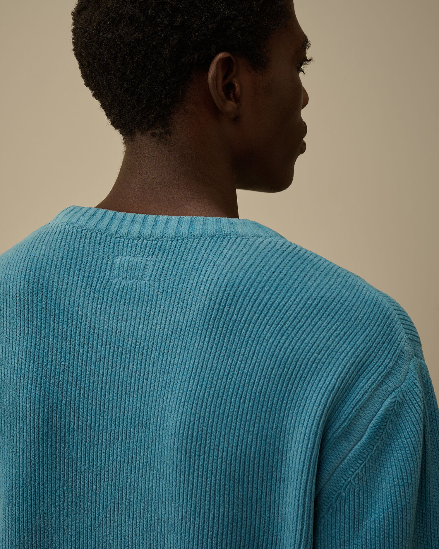 Cotton Chenille Crewneck Sweater - 6