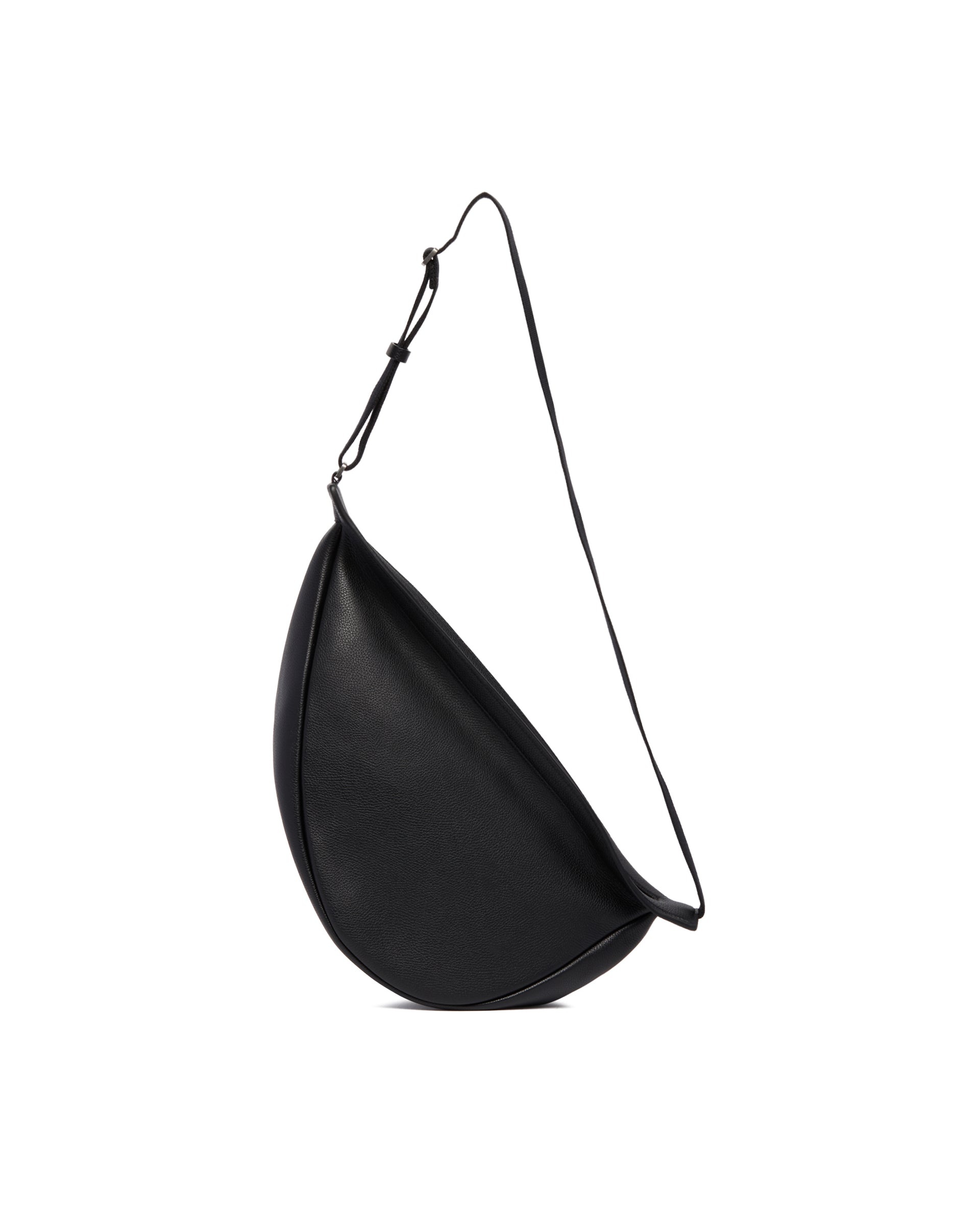 Black Slouchy Banana Bag - 7