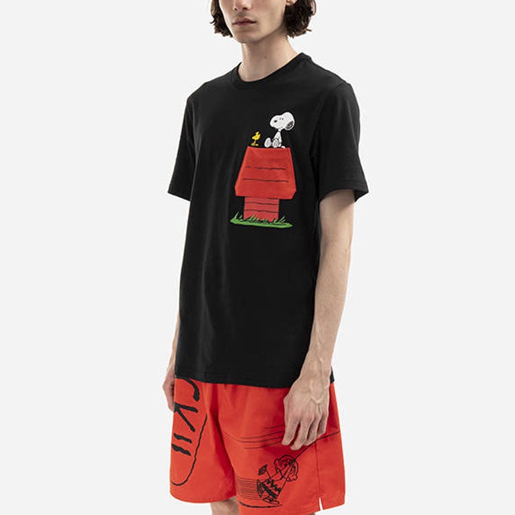 Converse x Peanuts Pocket T-Shirt 'Black' 10024374-A01 - 4