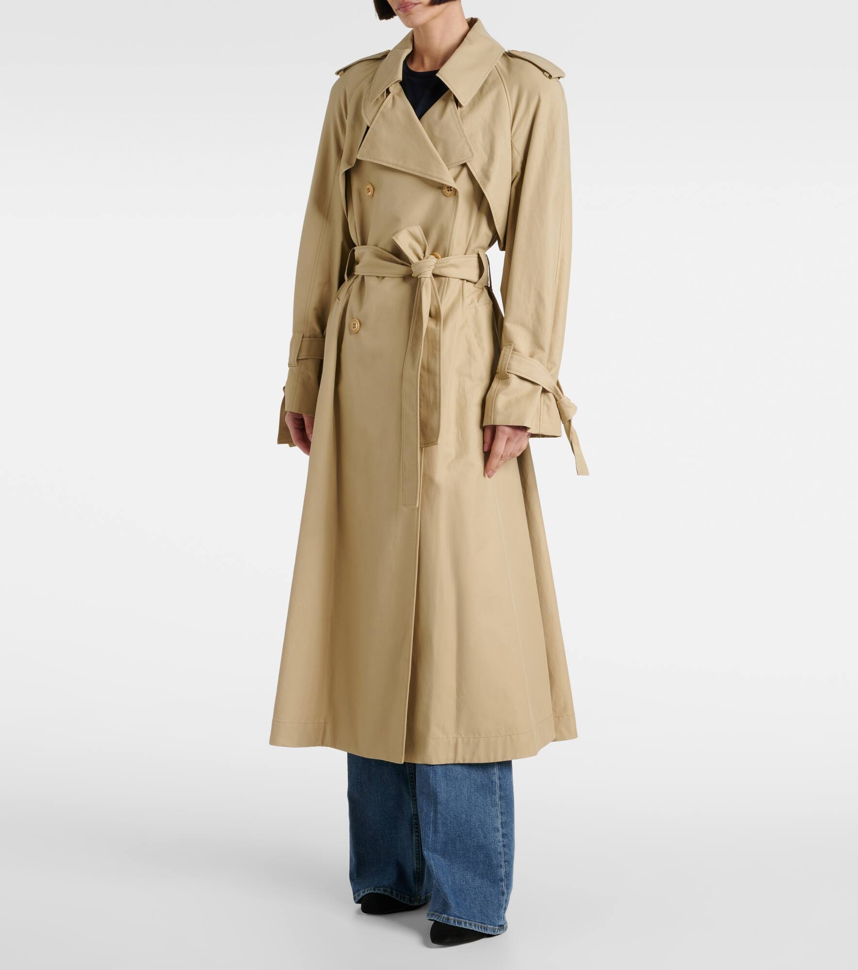 Classic Ease cotton-blend trench coat - 7