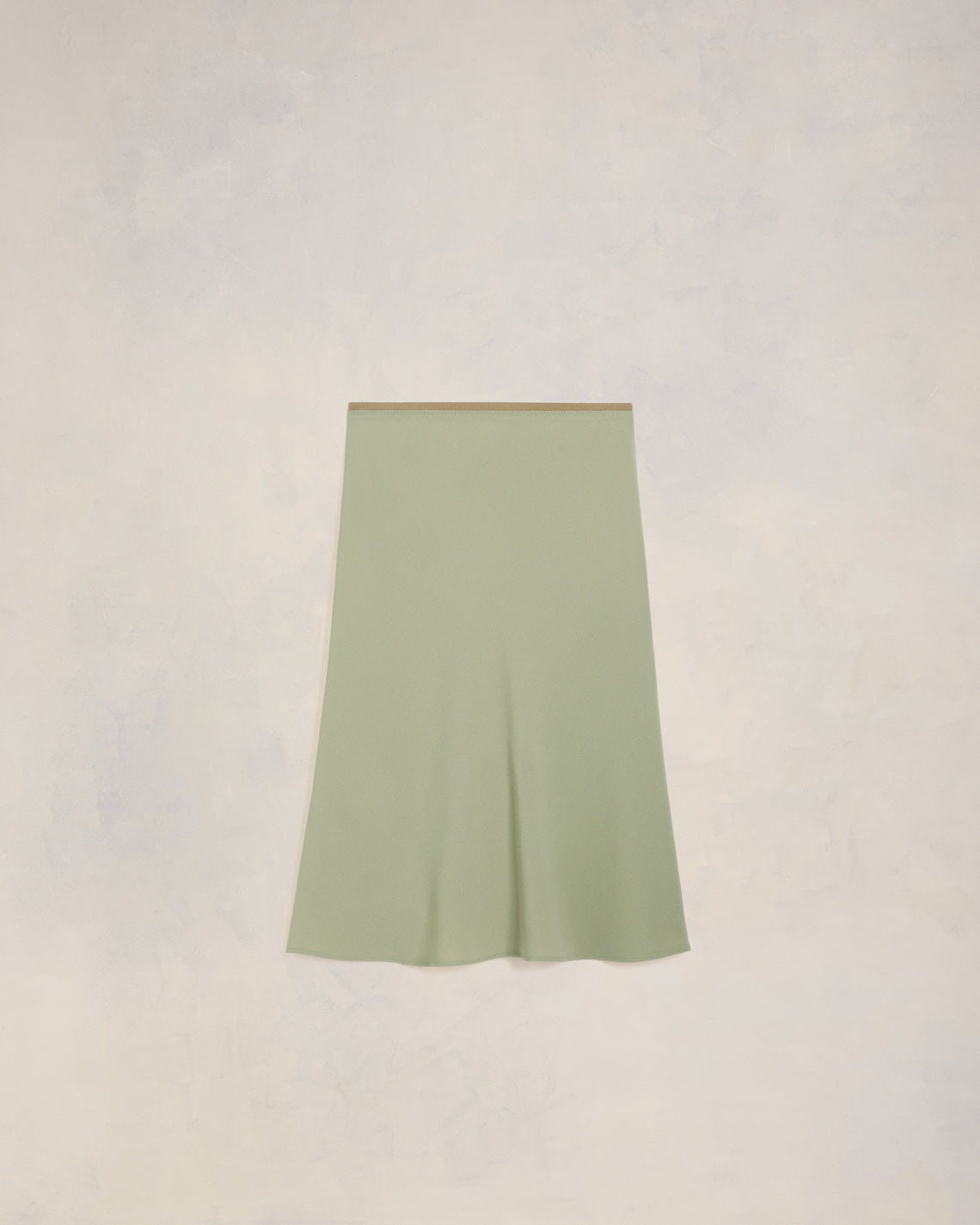 MIDI SKIRT WITH ELASTICATED WAIST - 1