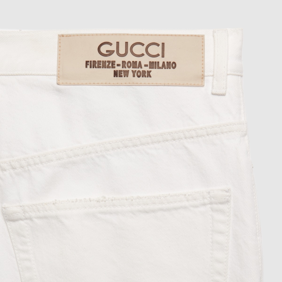 Denim pant with label - 4