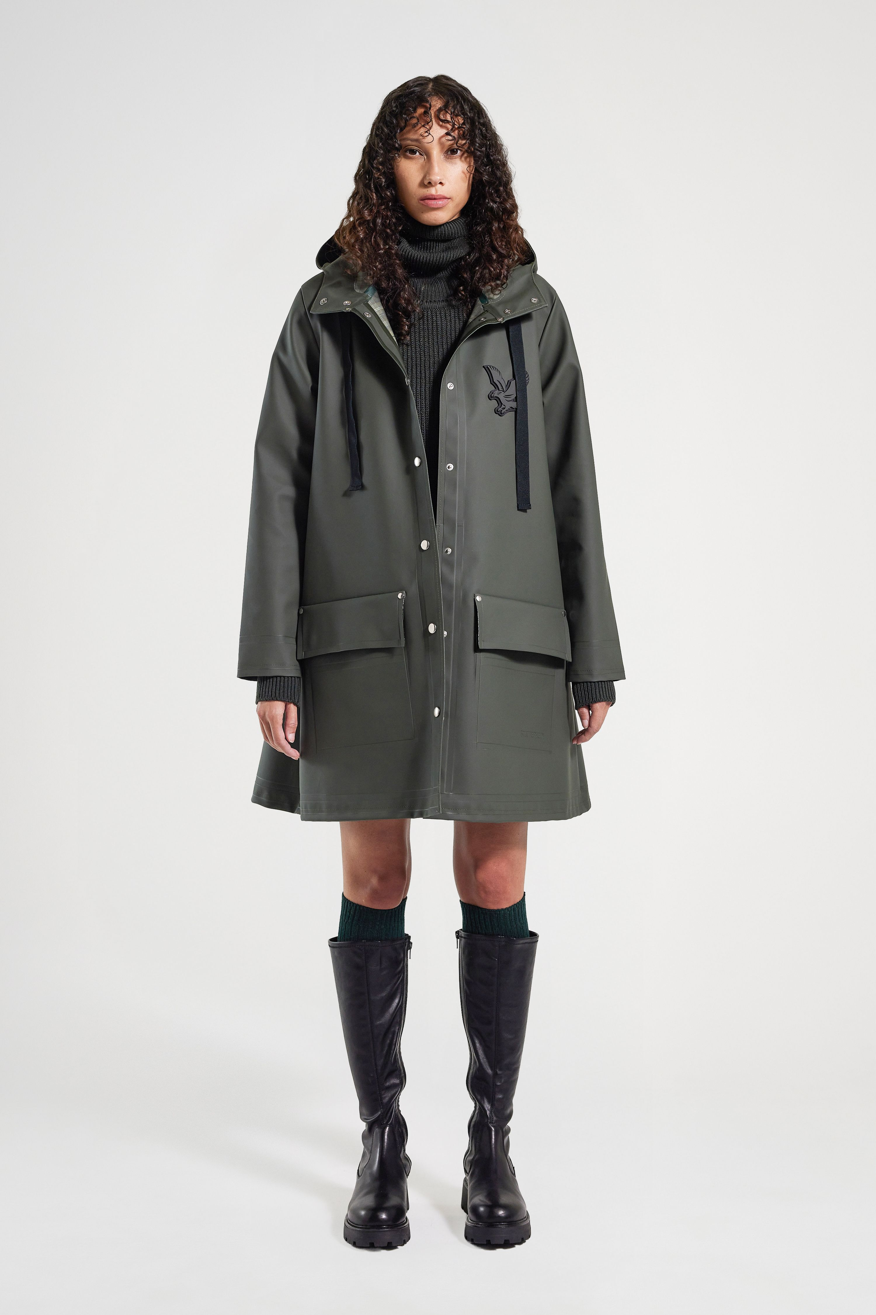 Women's Raincoat Green - 2