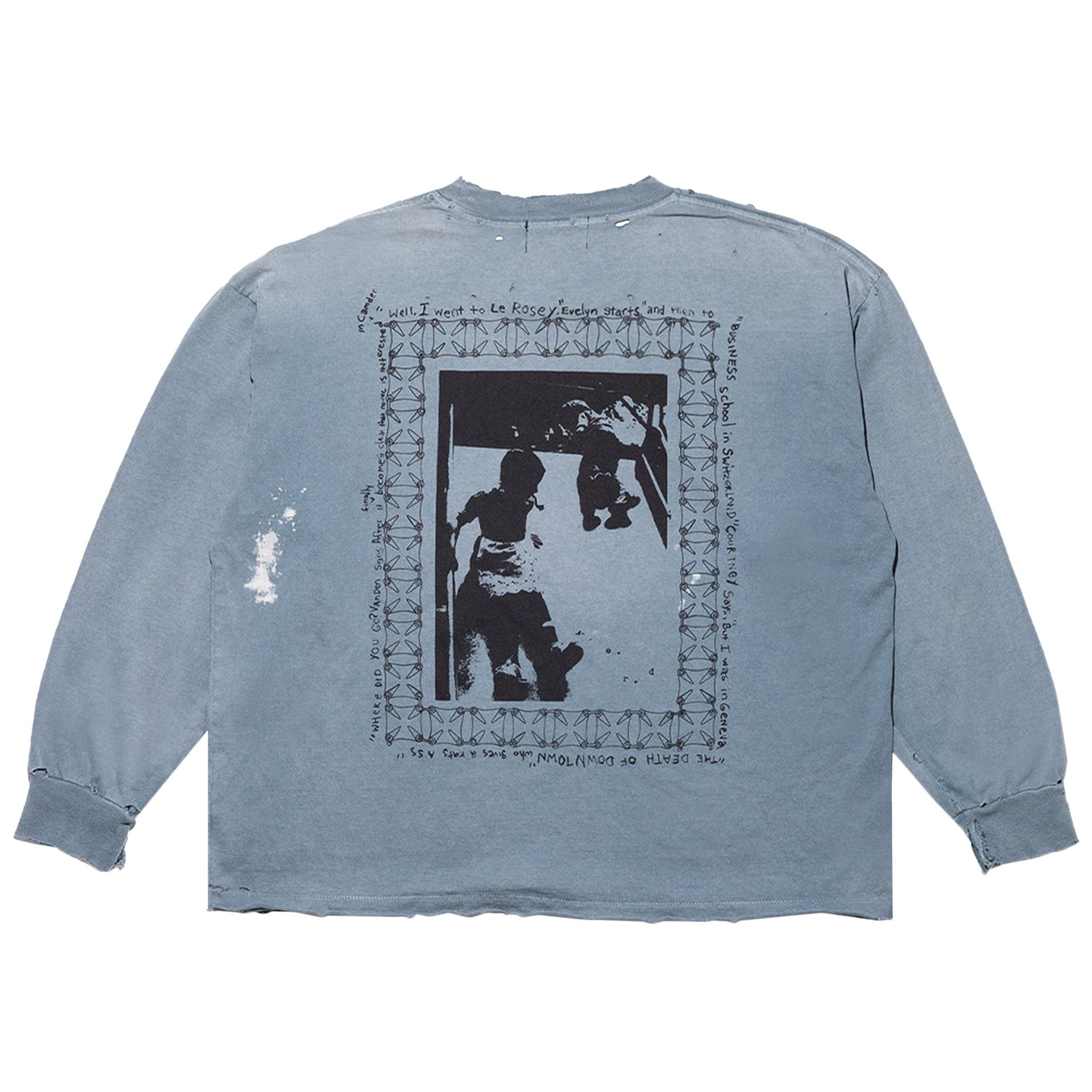 Enfants Riches Déprimés Boy In Chains Long-Sleeve T-Shirt 'Faded Blue' - 2