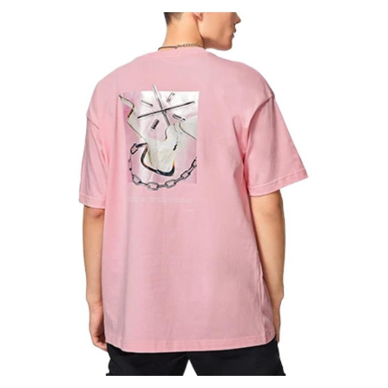 Li-Ning x Glare Way Of Wade Graphic T-shirt 'Pink' AHSS649-3 - 4