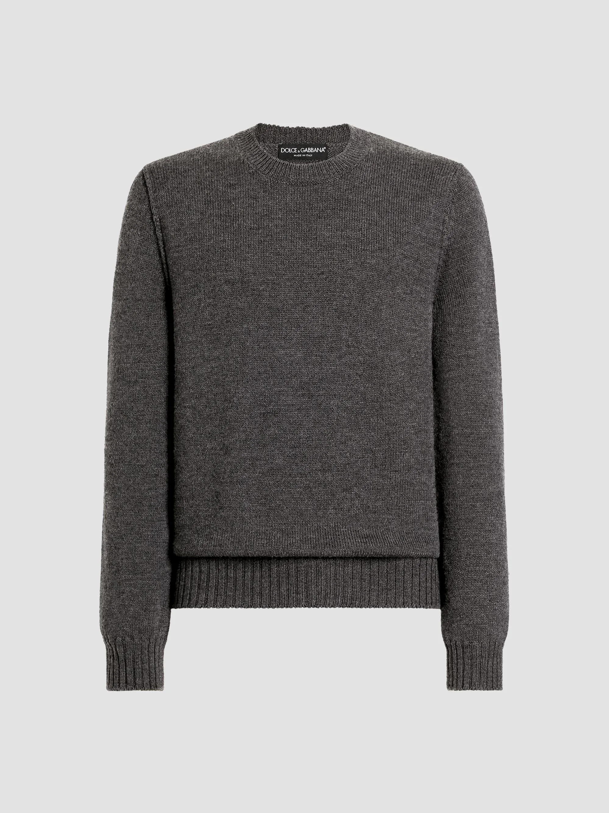 Men's Wool Crewneck Sweater - Canna Di Fucile - 1