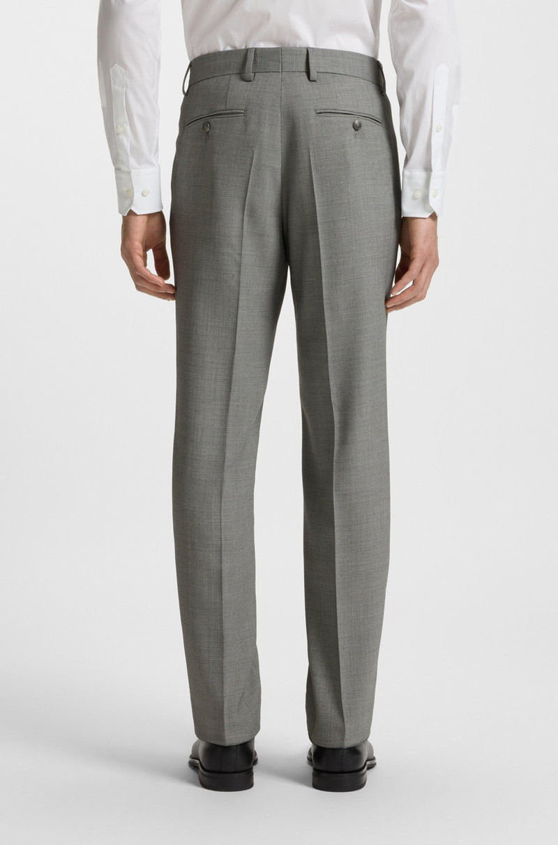 TWO-PIECE REGULAR-FIT SUIT IN PATTERNED STRETCH CLOTH 7