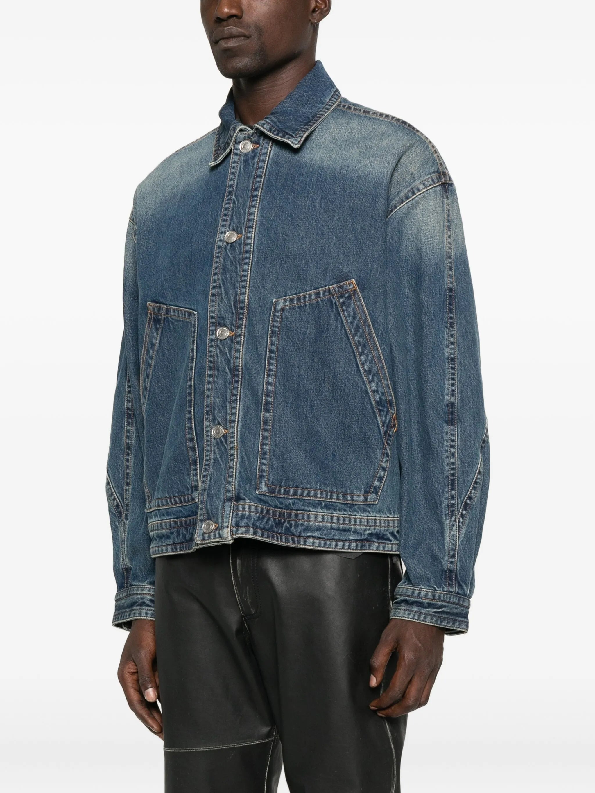 Isabel Marant Faded-effect Denim Jacket - 3