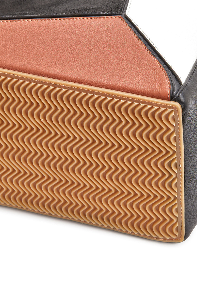 Puzzle backpack in nylon and  calfskin 5