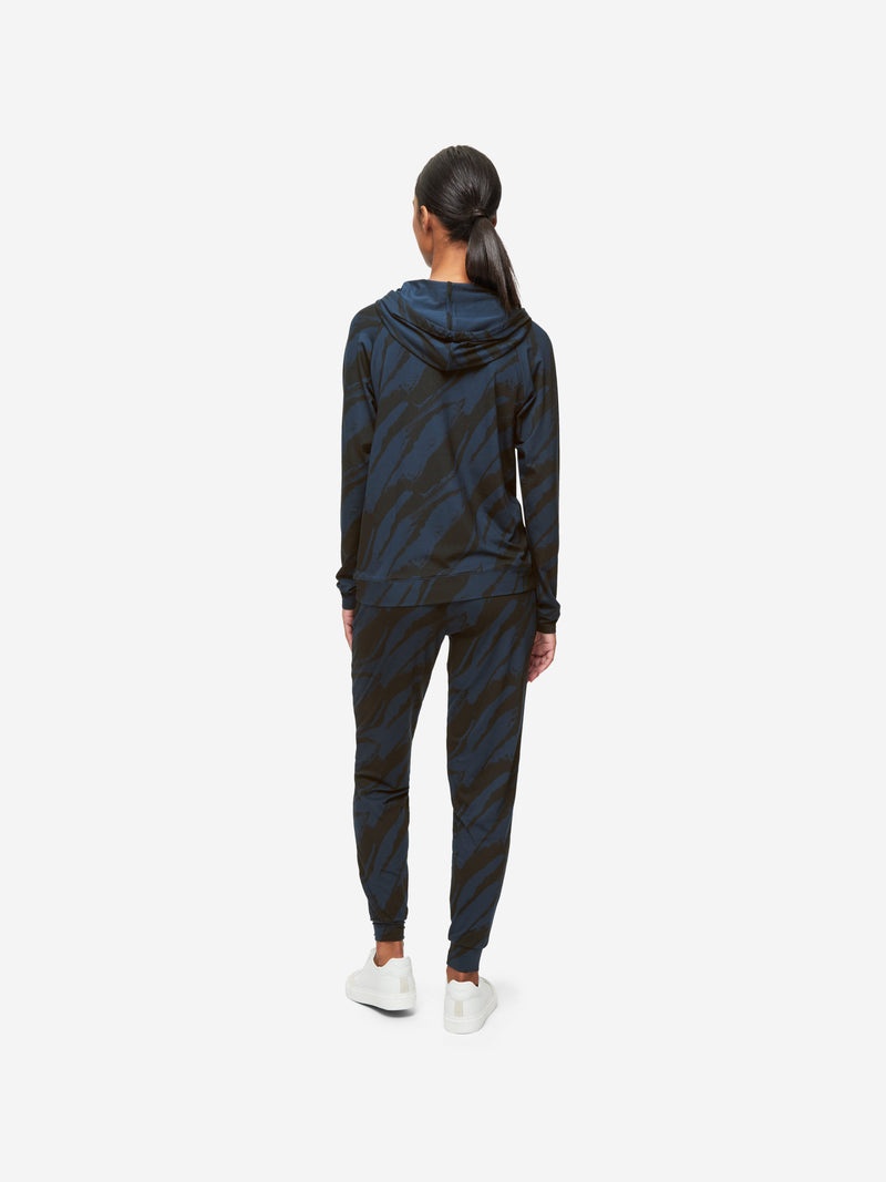 Women's Pullover Hoodie London 8 Micro Modal Stretch Navy - 7