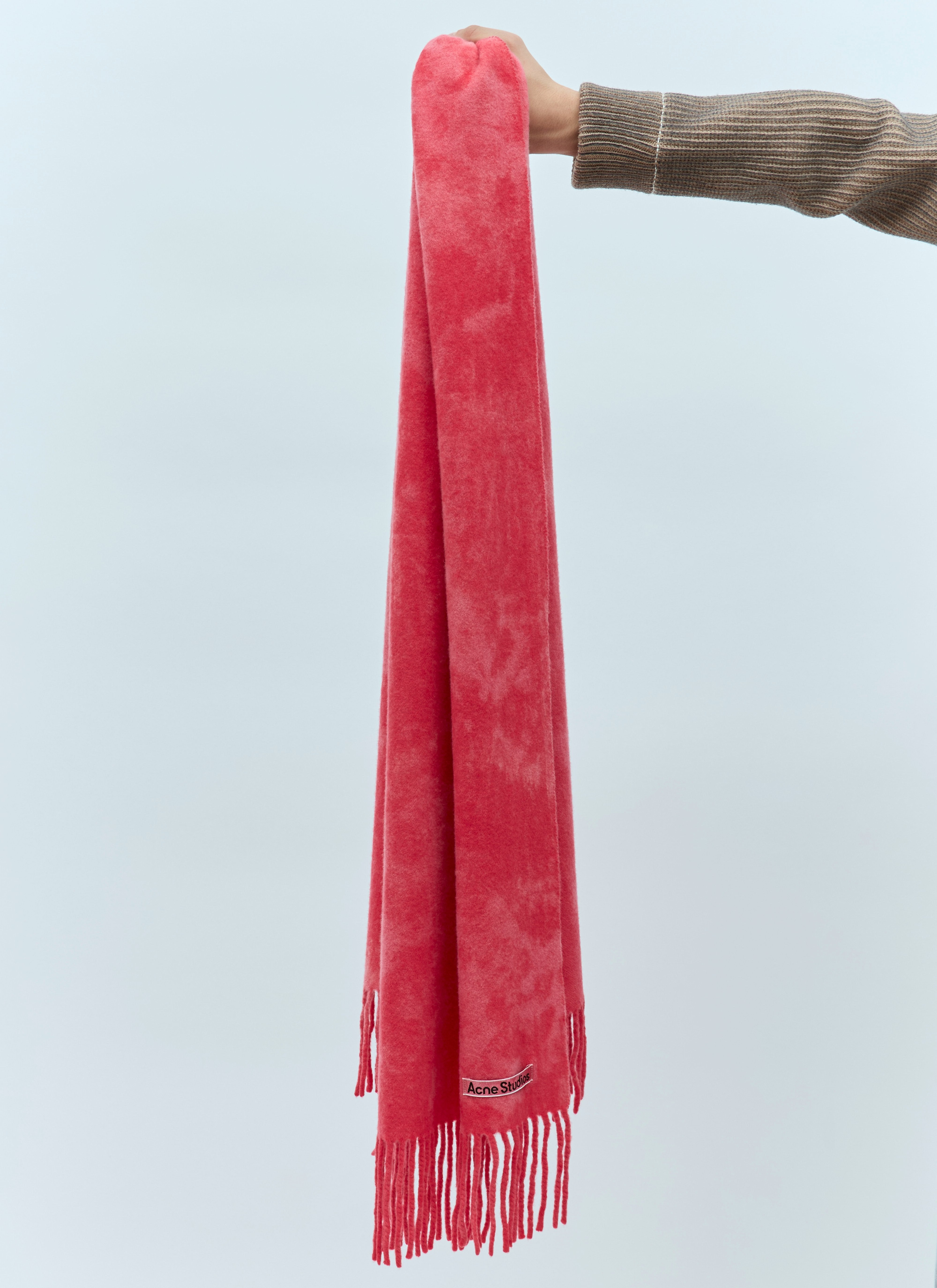 Acne Studios Men Narrow Tie-Dye Wool Scarf - 3