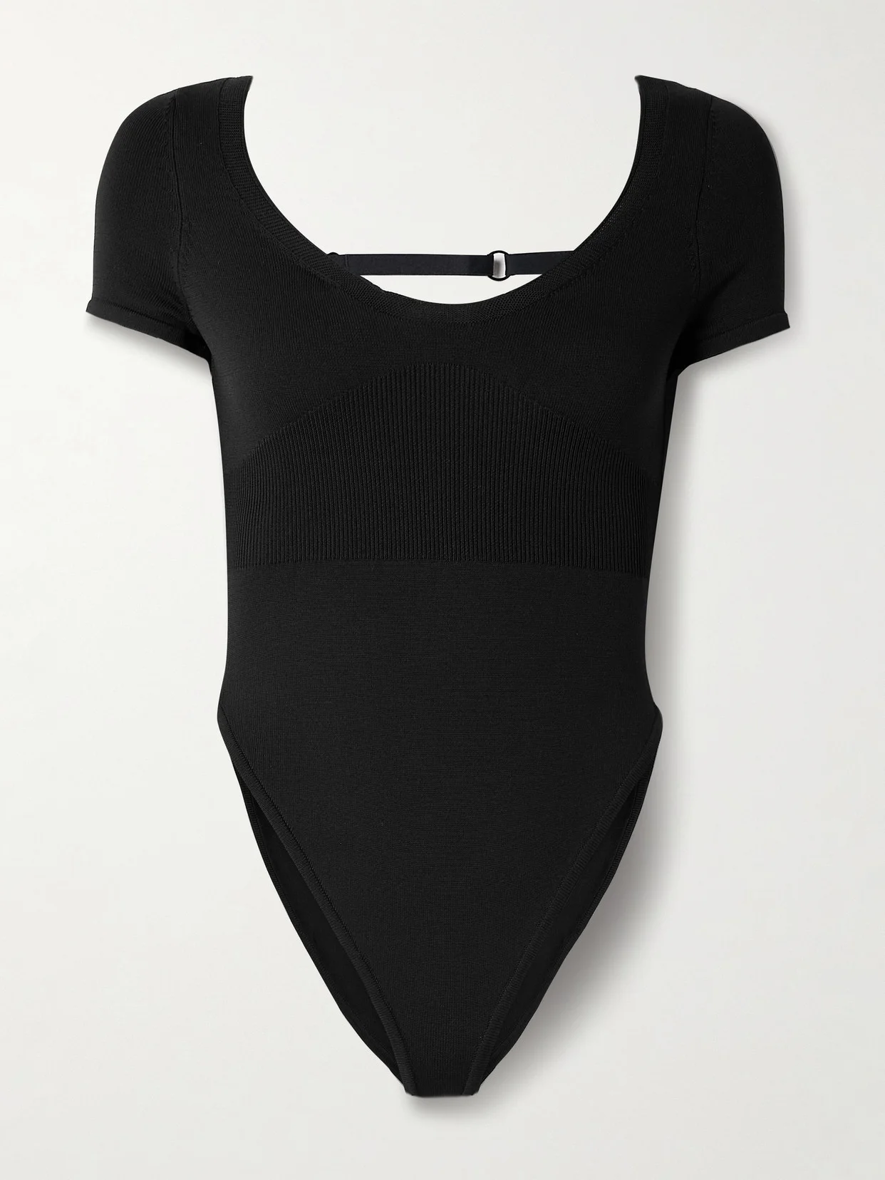 Open-back Stretch-knit Bodysuit - 1