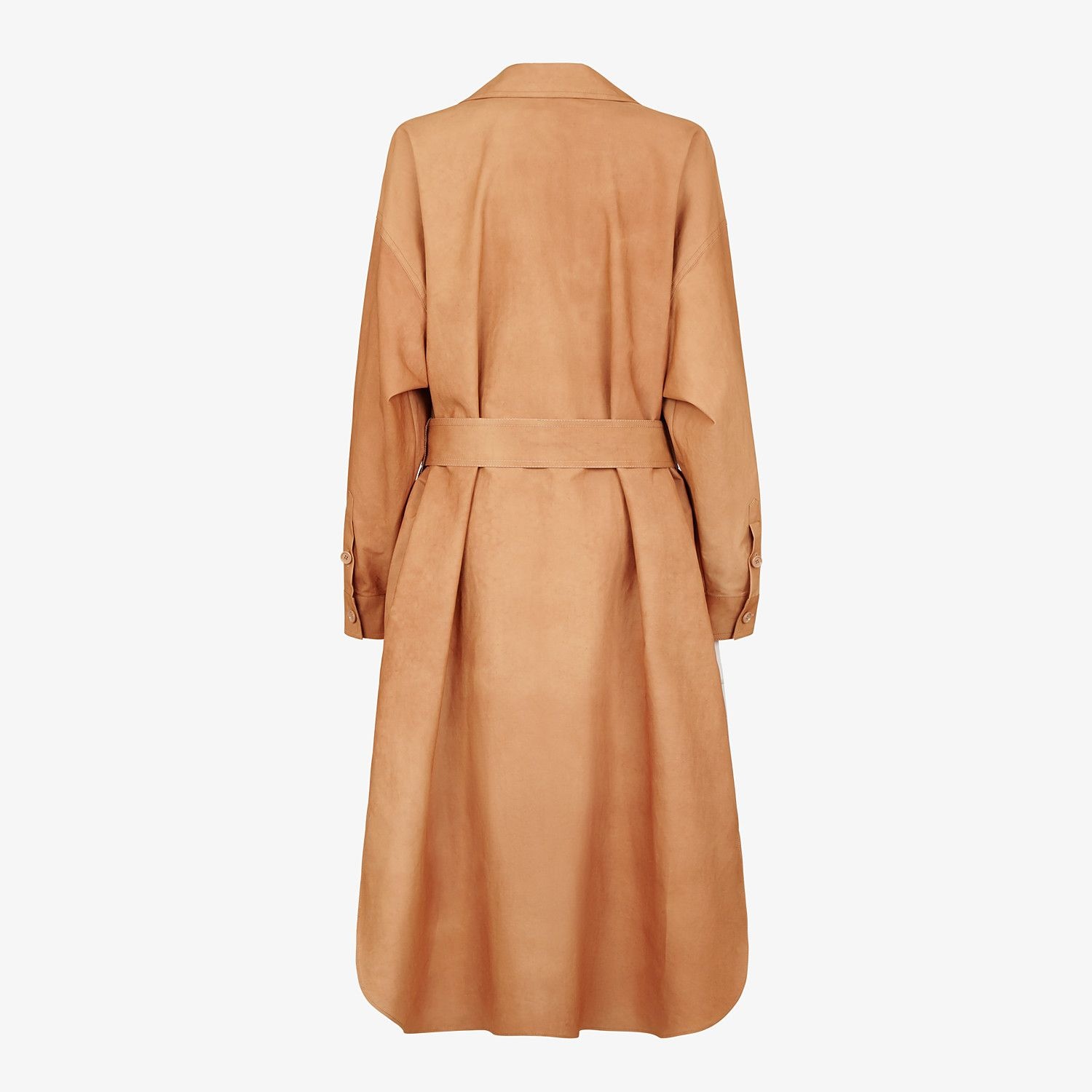 Brown cotton trench coat - 2