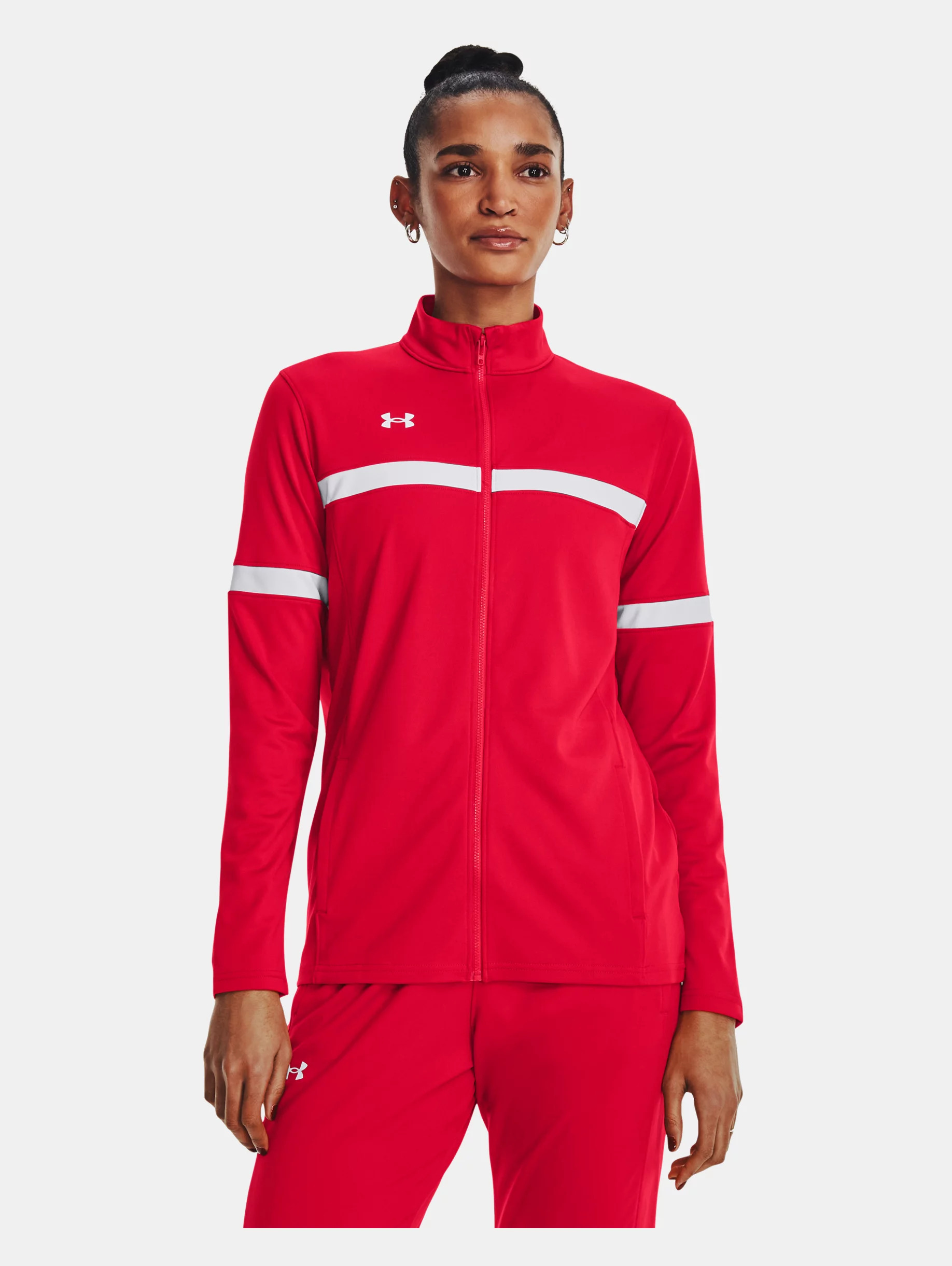 Women's UA Knit Warm Up Team Full-Zip - 2
