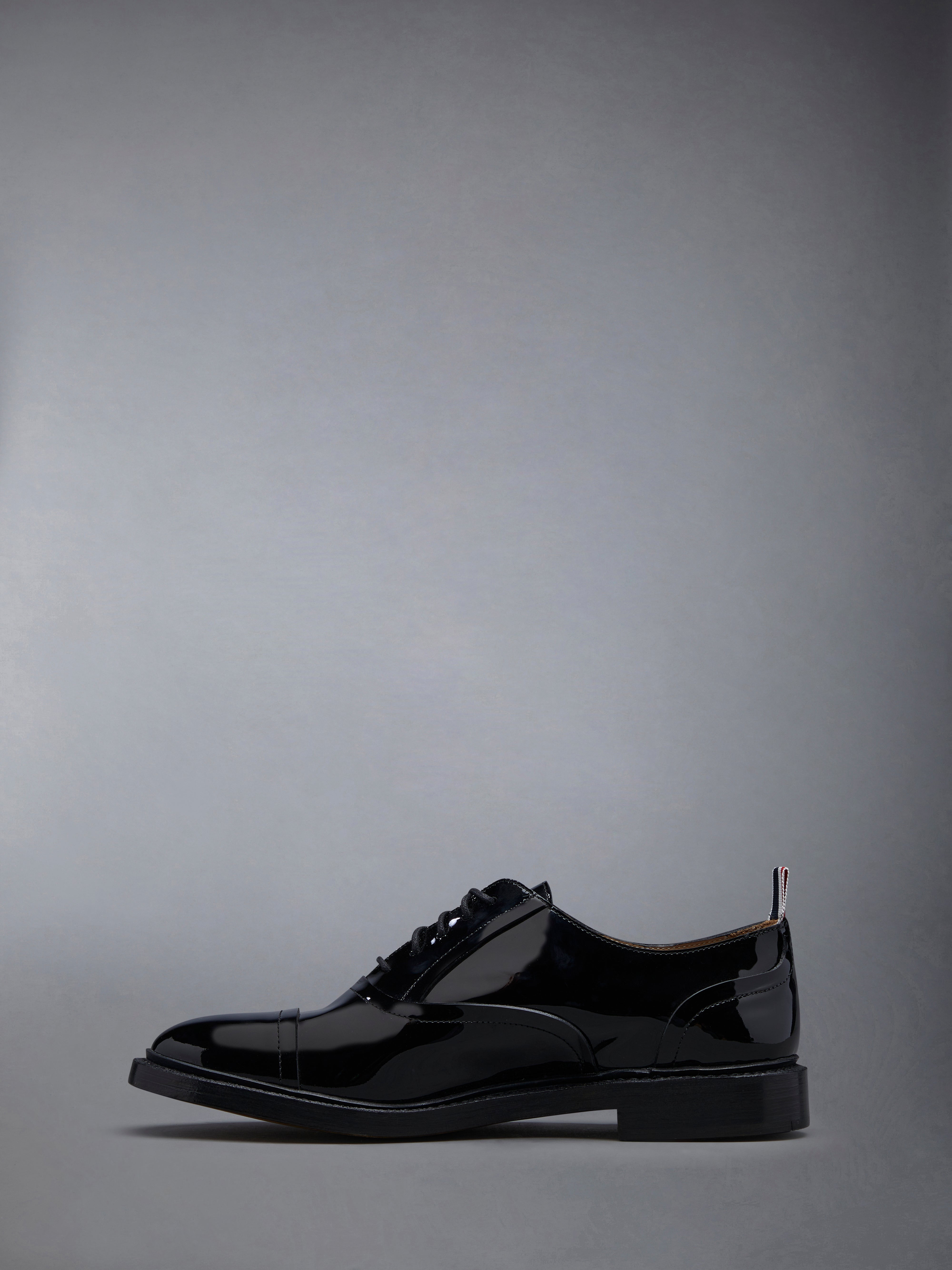 Soft Patent Raw Edge Goodyear Sole Cap Toe Oxford - 3