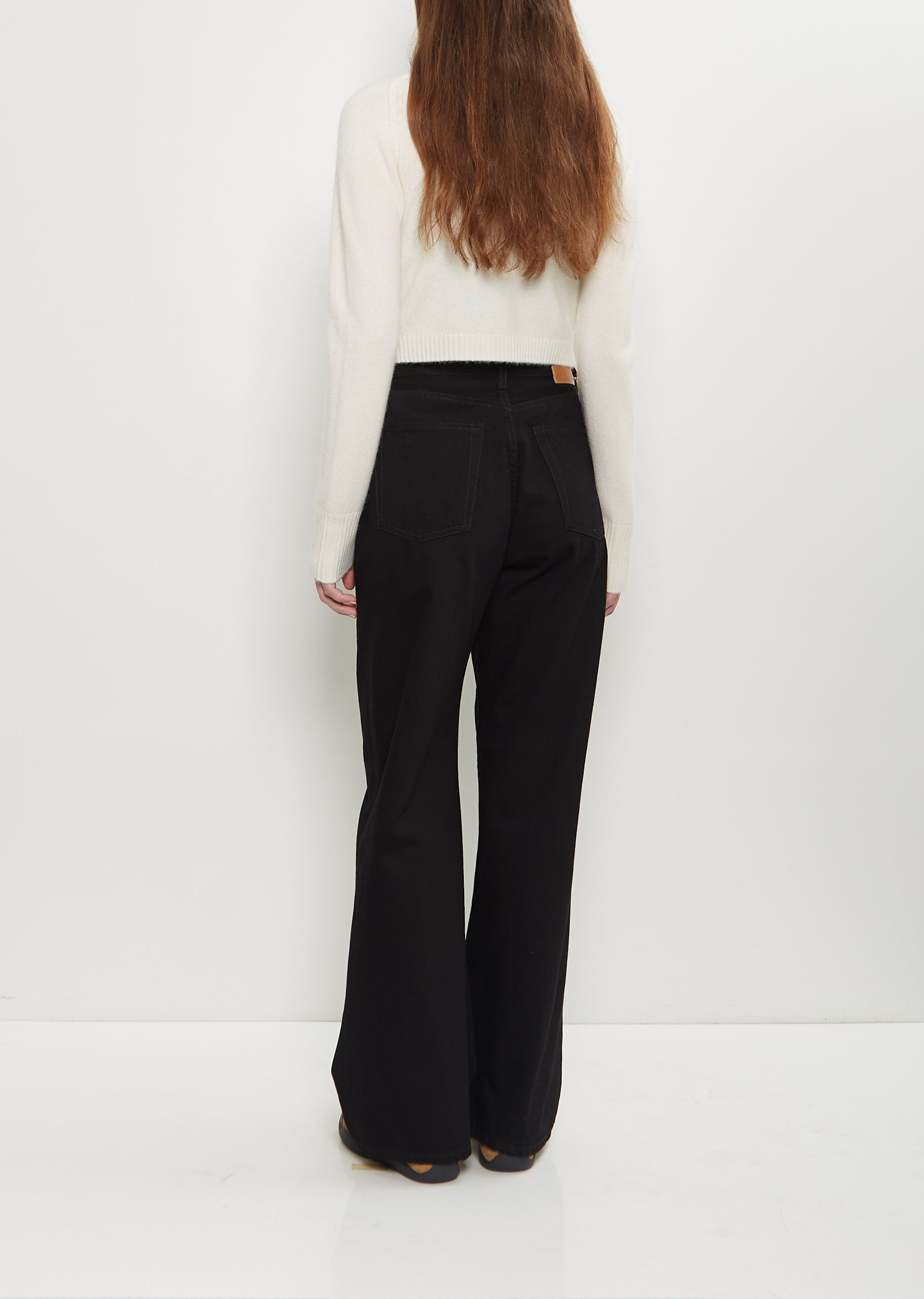 Zephir Cashmere Cropped Cardigan — Ivory - 3