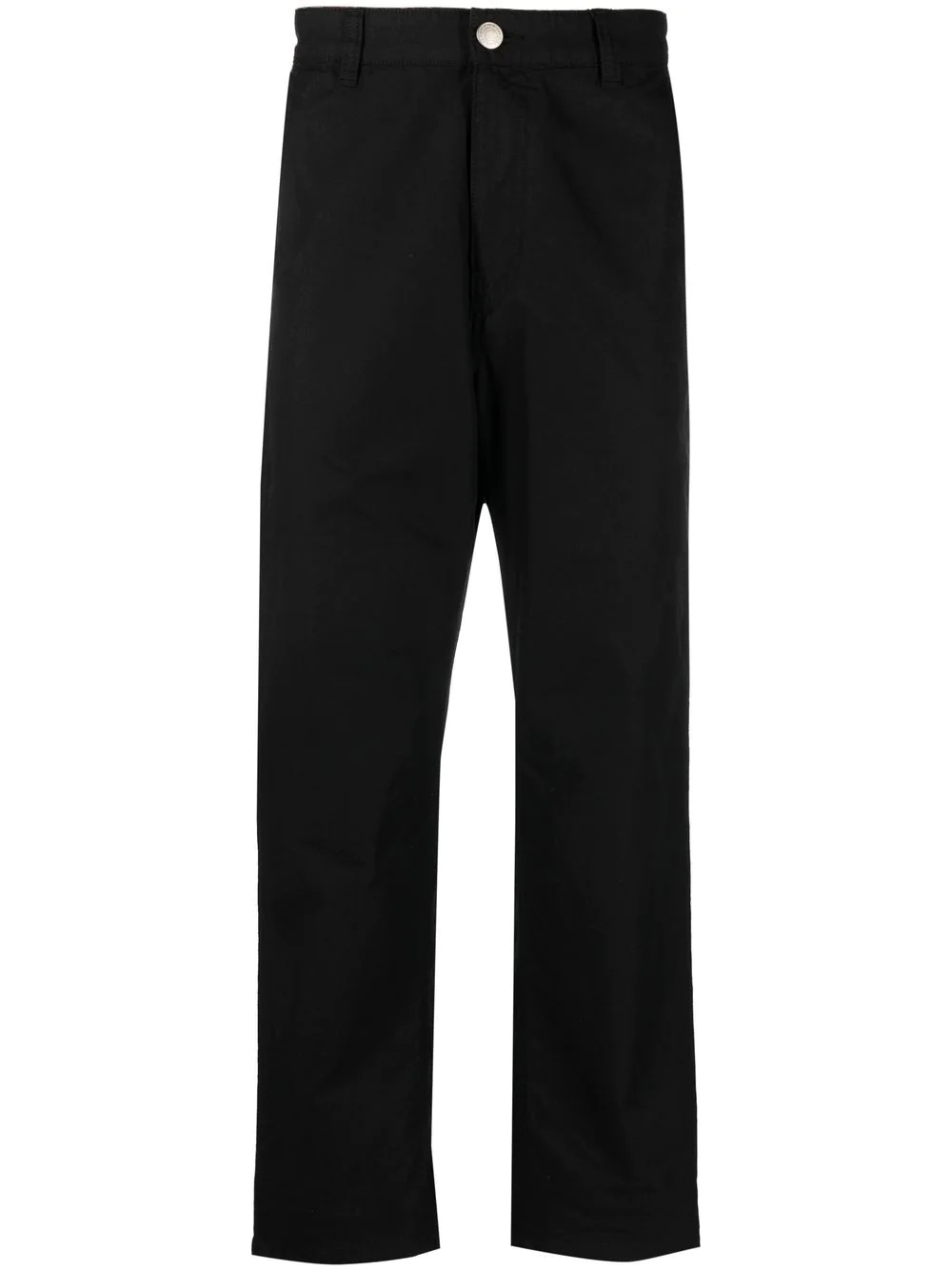 contrast-stitch worker trousers - 1