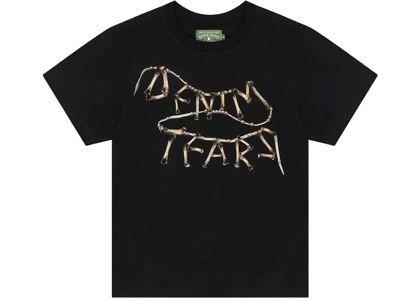Denim Tears Chicken Bone Tee Black - 1
