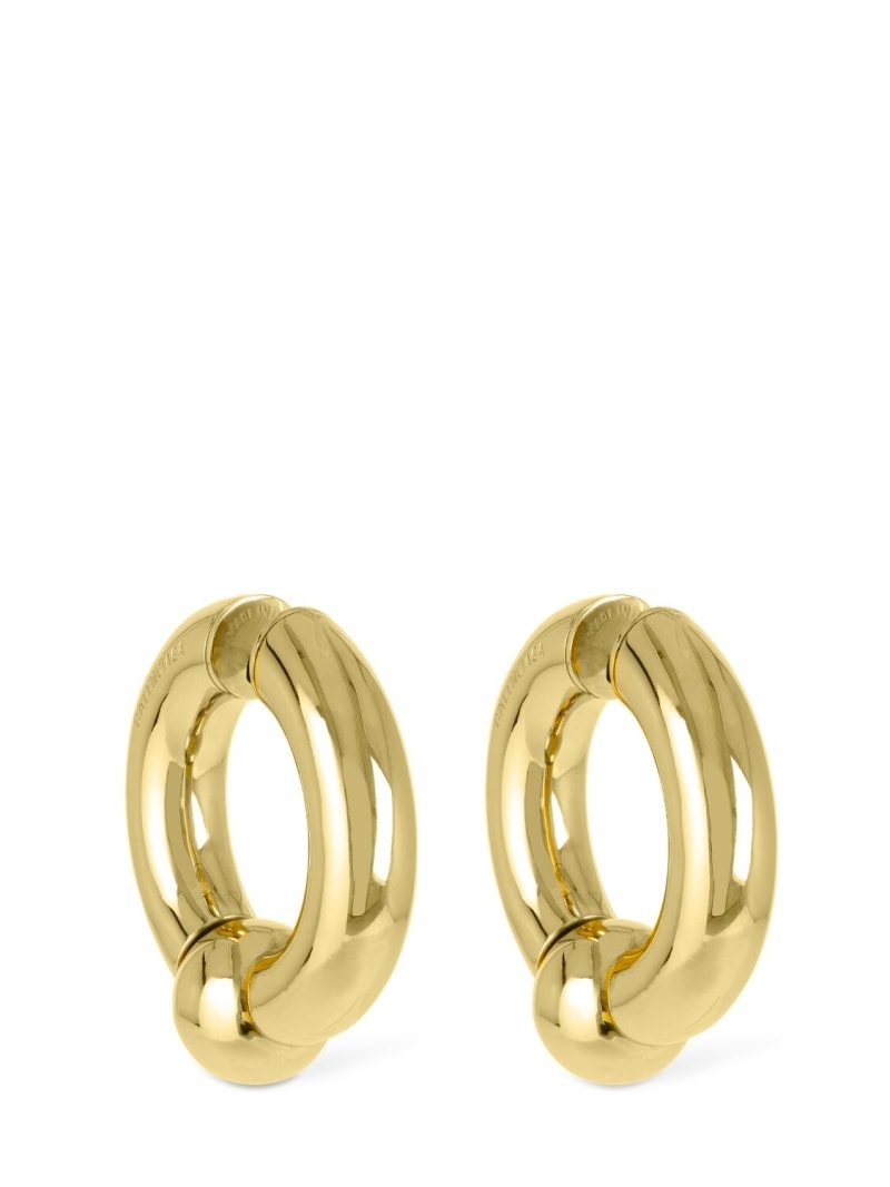 Mega brass earrings - 2