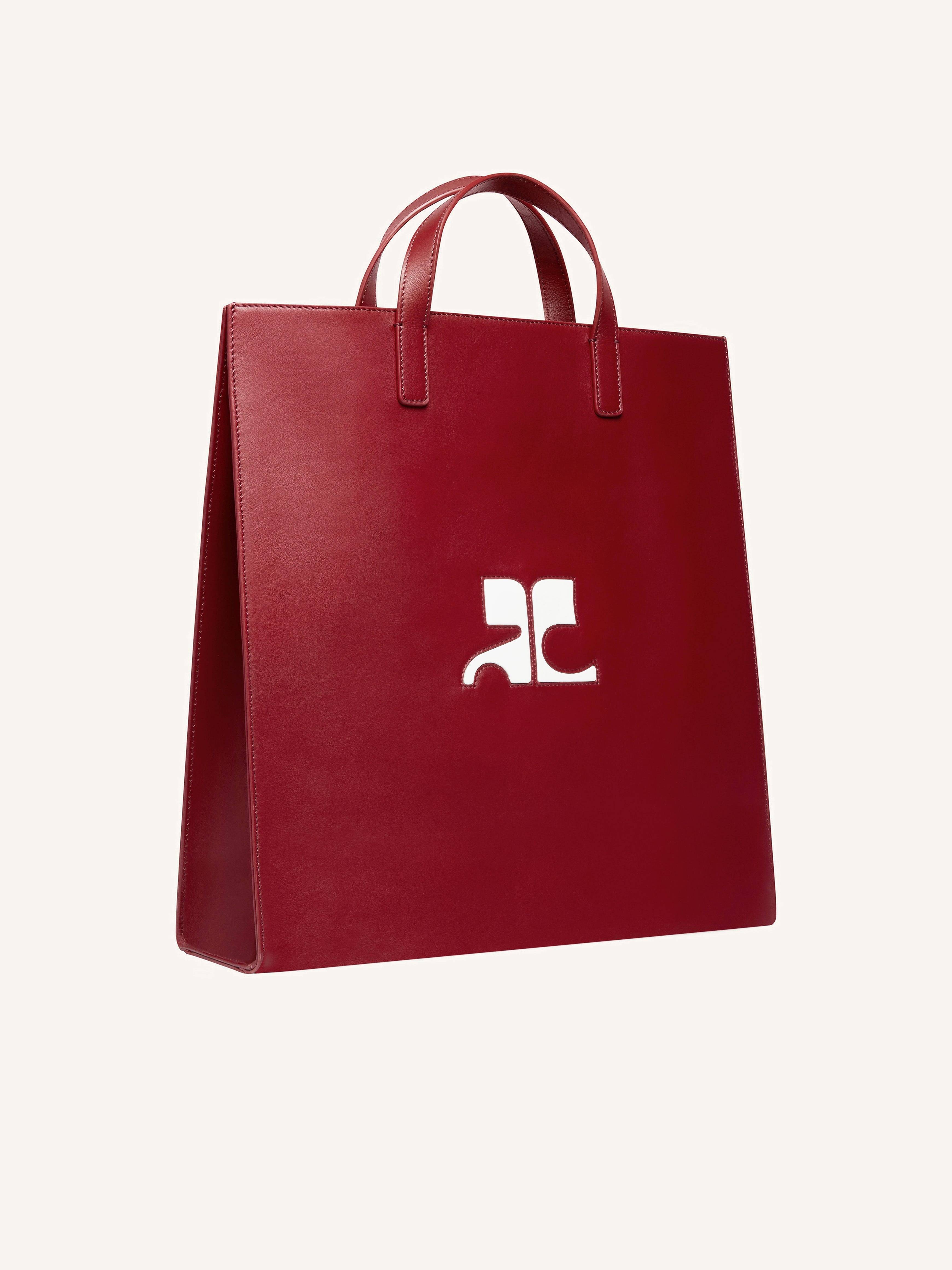 REEDITION LEATHER TOTE BAG - 2