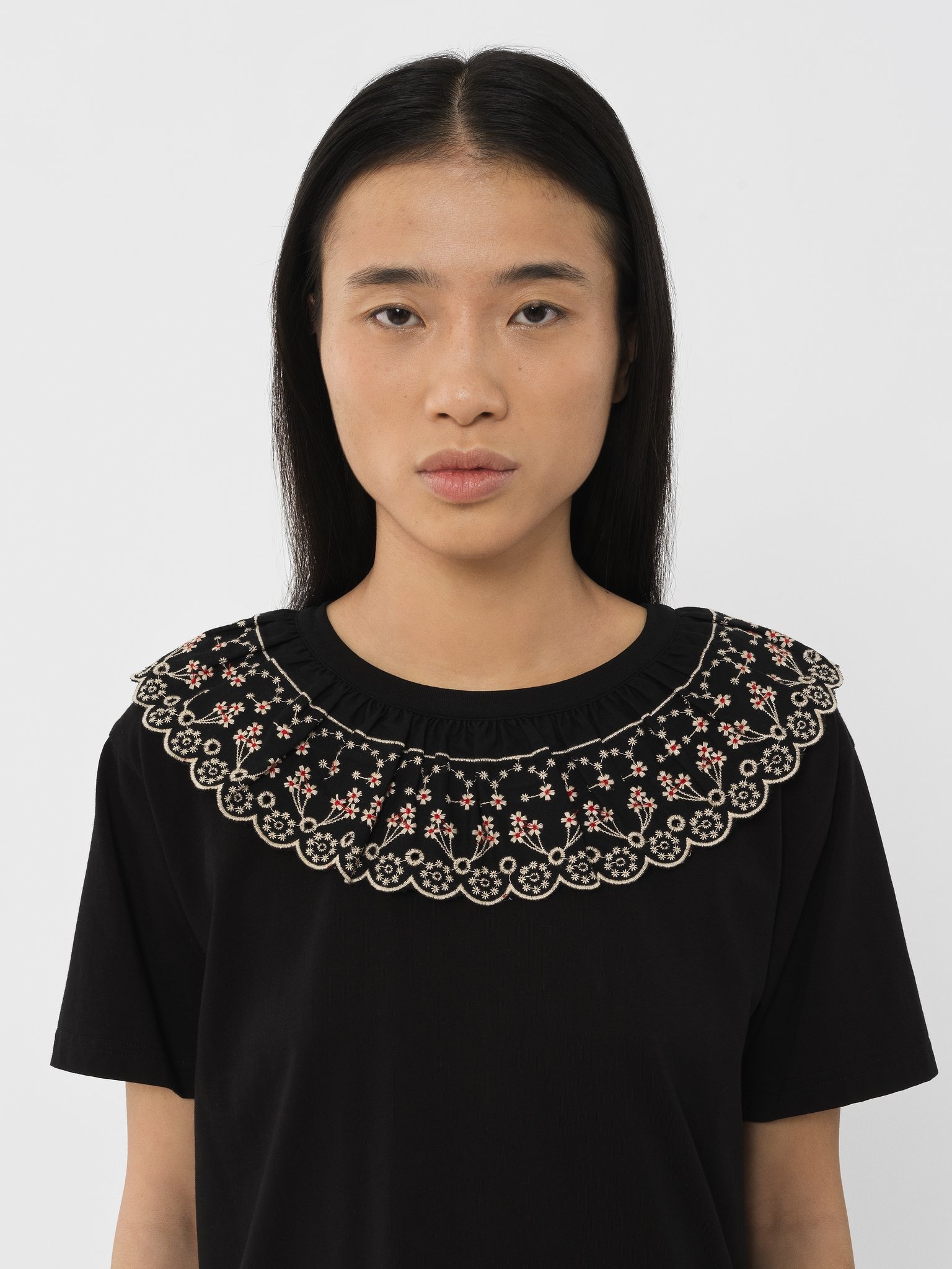 BRODERIE ANGLAISE T-SHIRT - 2