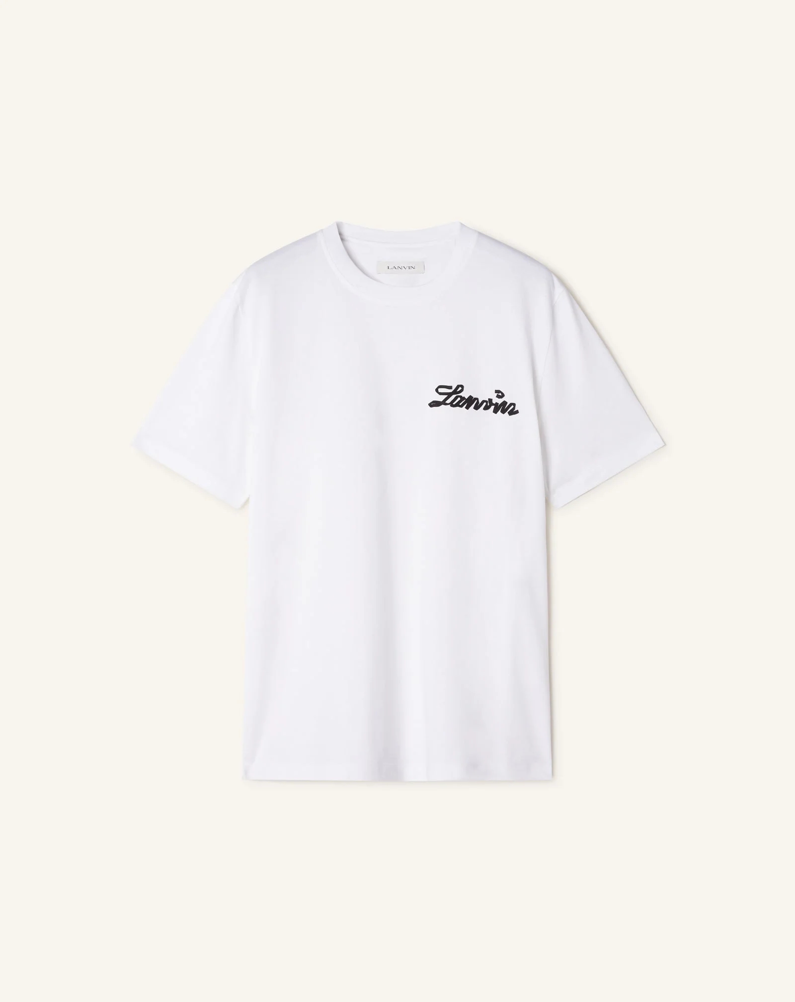 LANVIN SMALL RIBBON COTTON T-SHIRT - 1