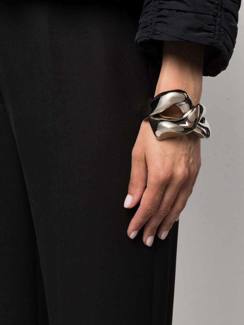 Alexander McQueen twisted cuff bracelet outlook