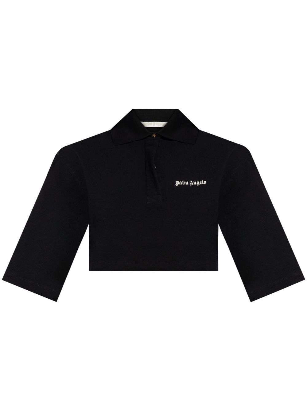 cropped polo shirt - 1