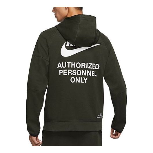 Nike Training Athleisure Casual Sports Hooded Jacket Green DM6549-355 - 1