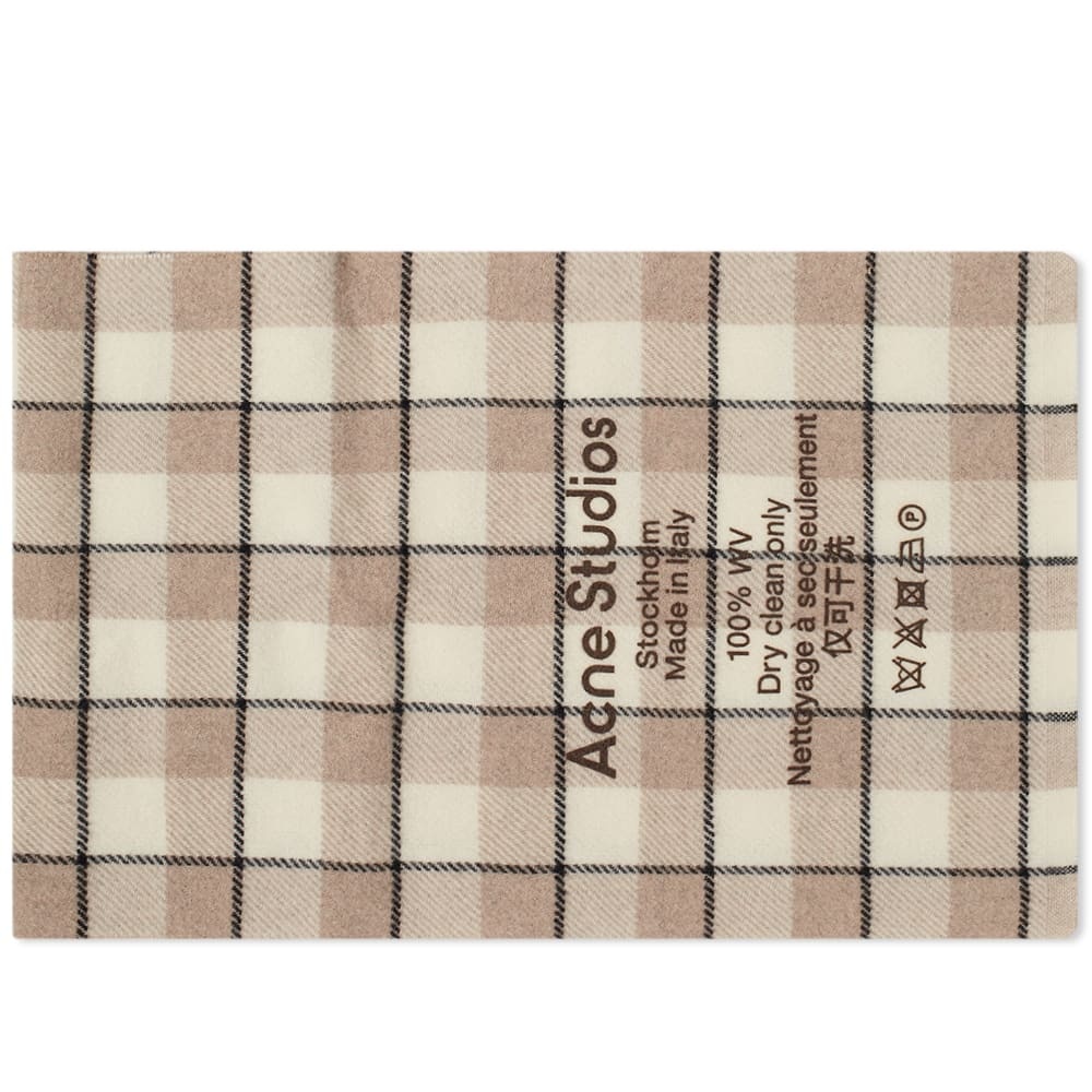 Acne Studios Cassiar Check Narrow New Scarf - 1