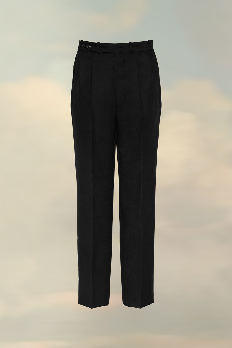 Maison Margiela Herringbone Wool Pleated Trousers outlook