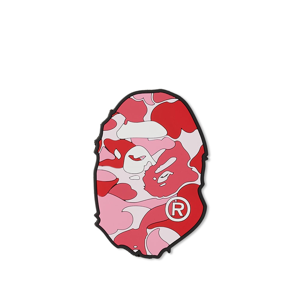 A Bathing Ape ABC Camo Ape Head Rubber Coaster - 1