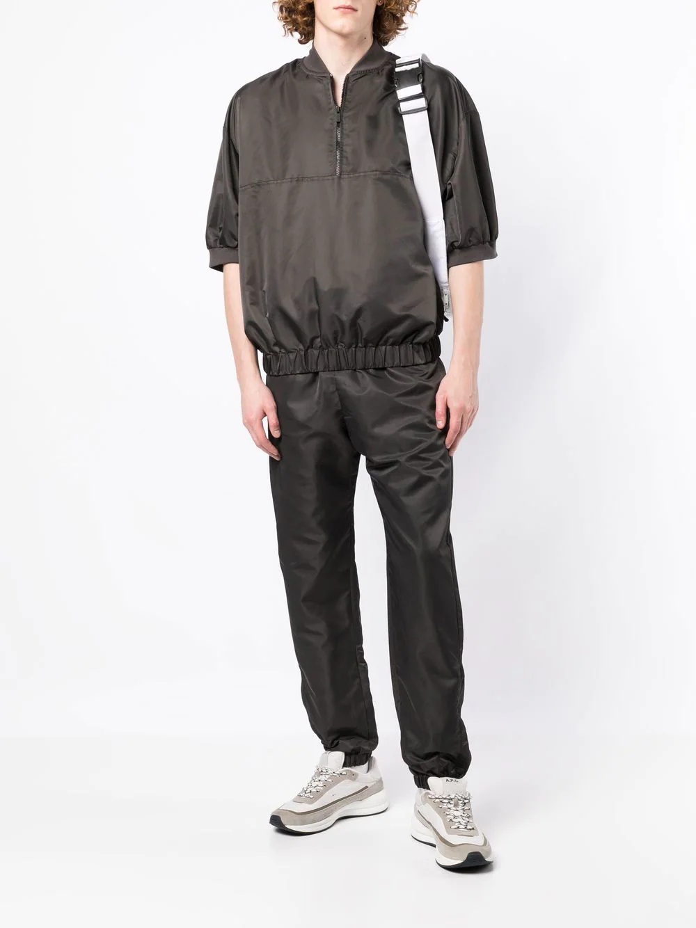 drawstring technical track pants - 2