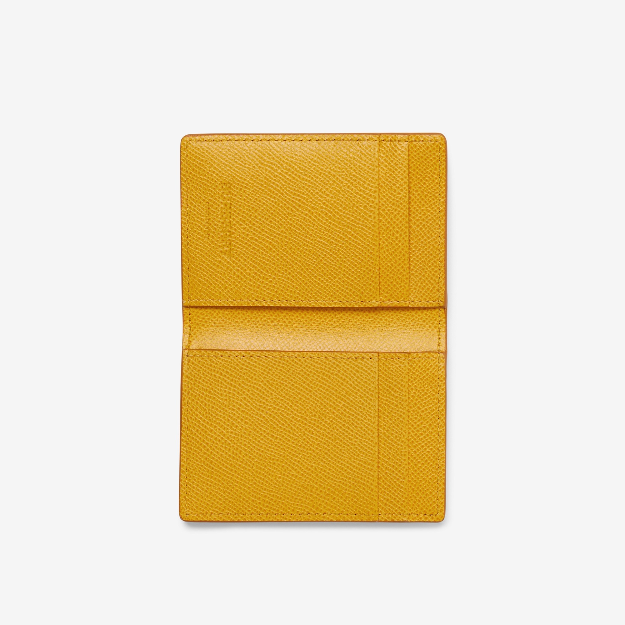 Grainy Leather TB Folding Card Case - 4