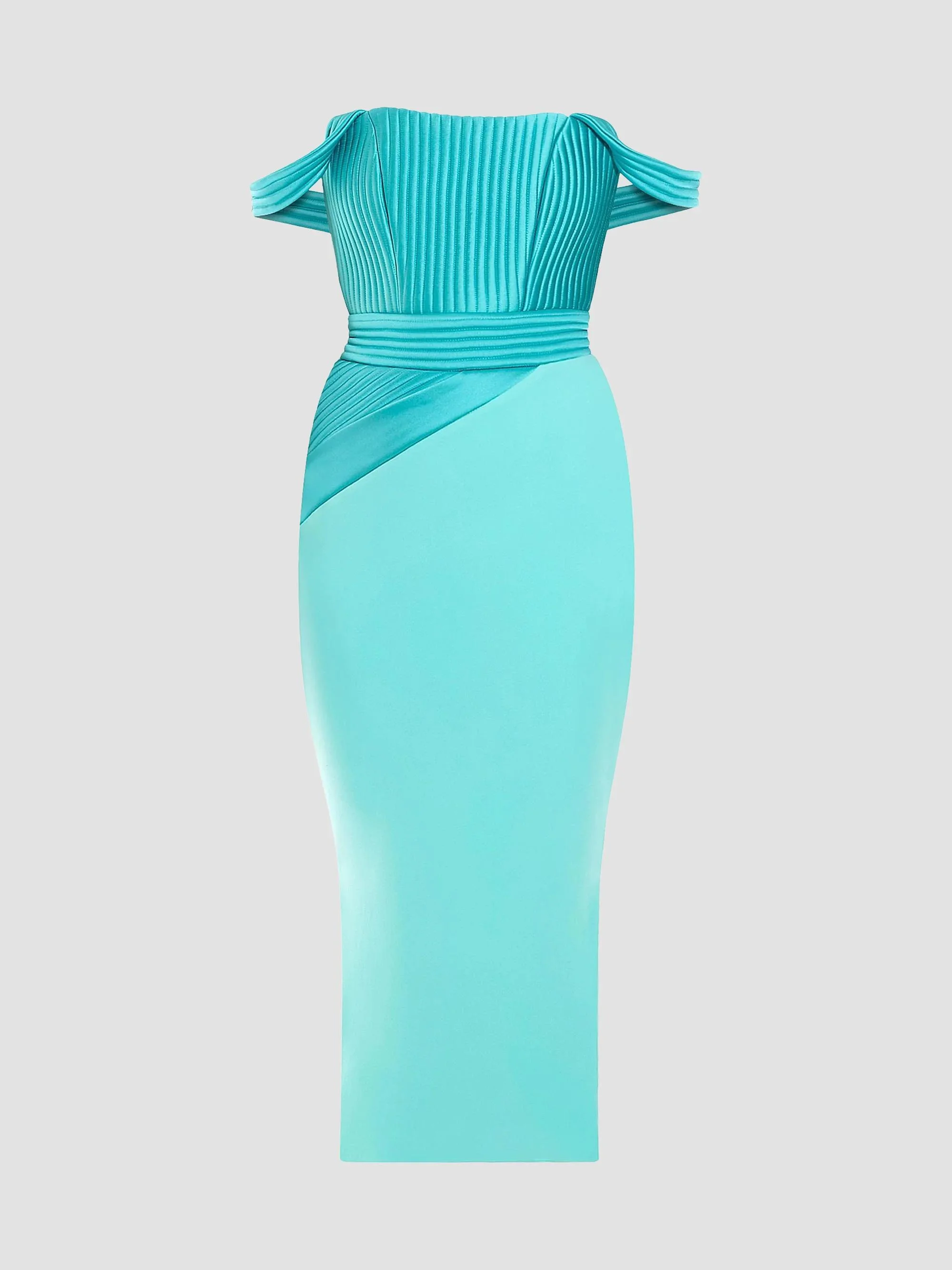 Women's The Eternal Pleated Panel Column Midi-Dress - Mint - 1