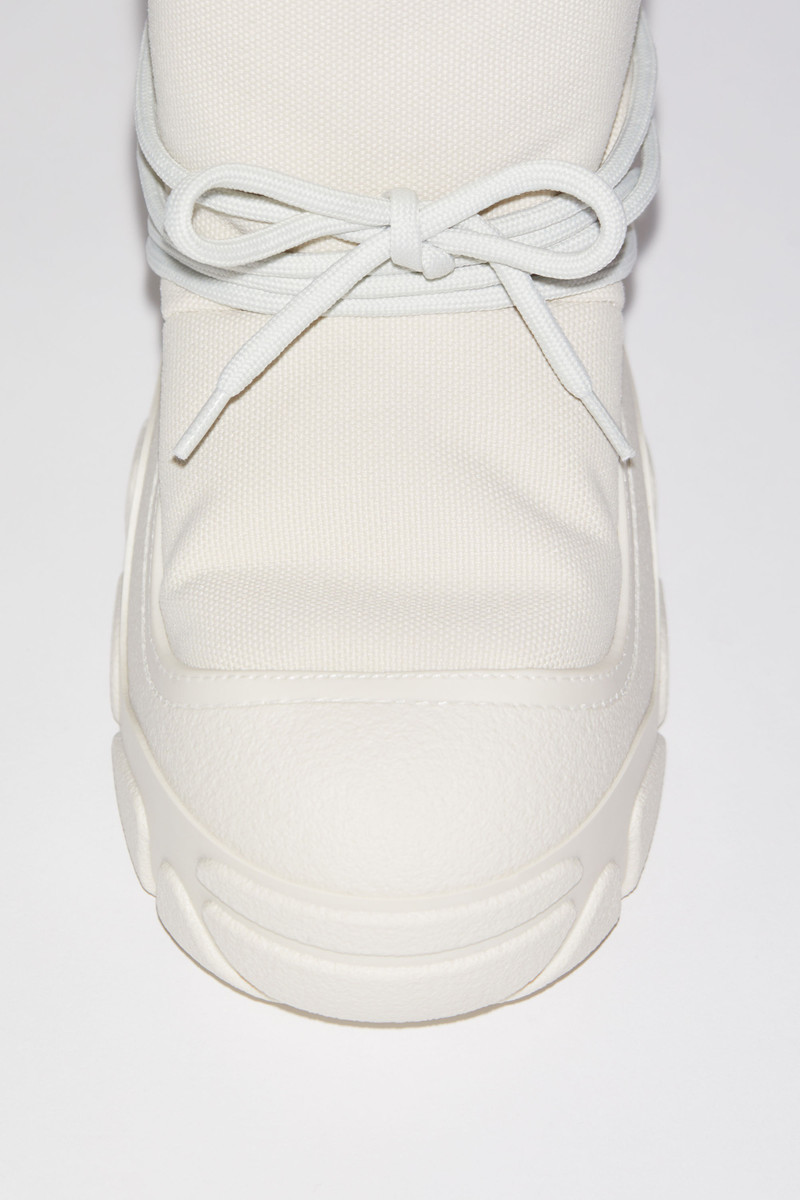 Platform snow boots - White/beige 7