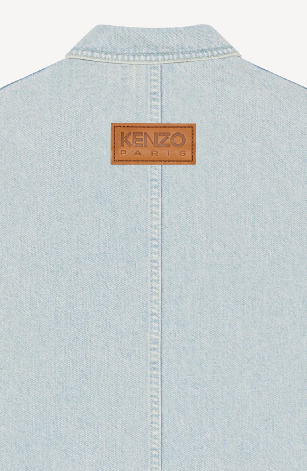 'BOKE FLOWER' crest denim workwear jacket - 4